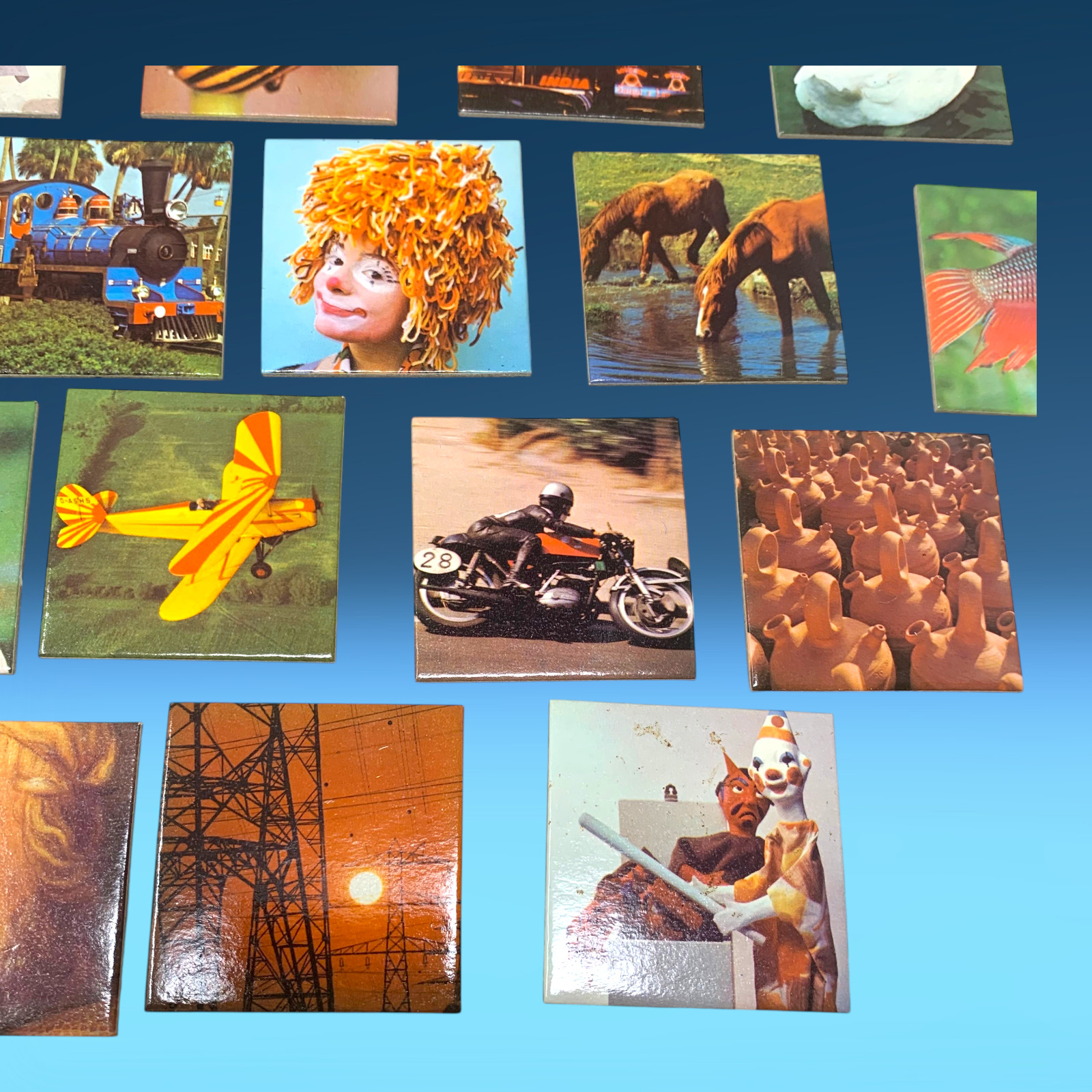 Vintage 1970’s DISET Memory Matching Game Complete Photo Tiles Spain Europe USA