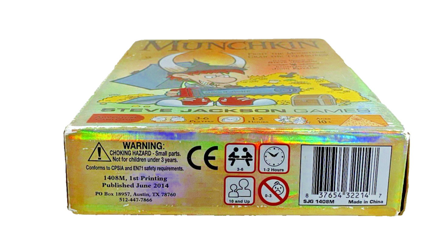 Munchkin 2014 Steve Jackson Games First Edition Holo Box Complete