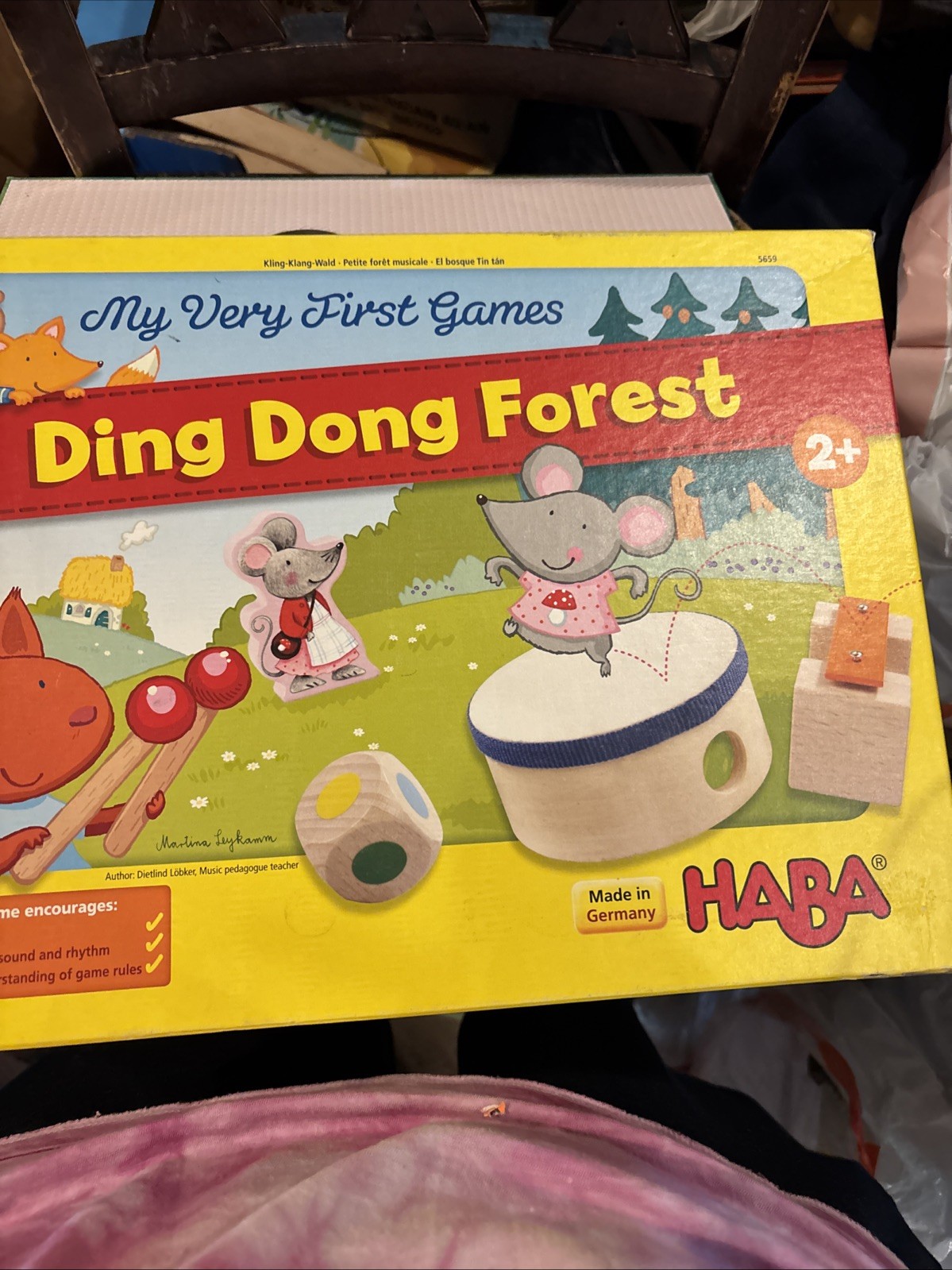 Haba Ding Dong Forest Made In Germany Board Game Ages 2+ Complete Set