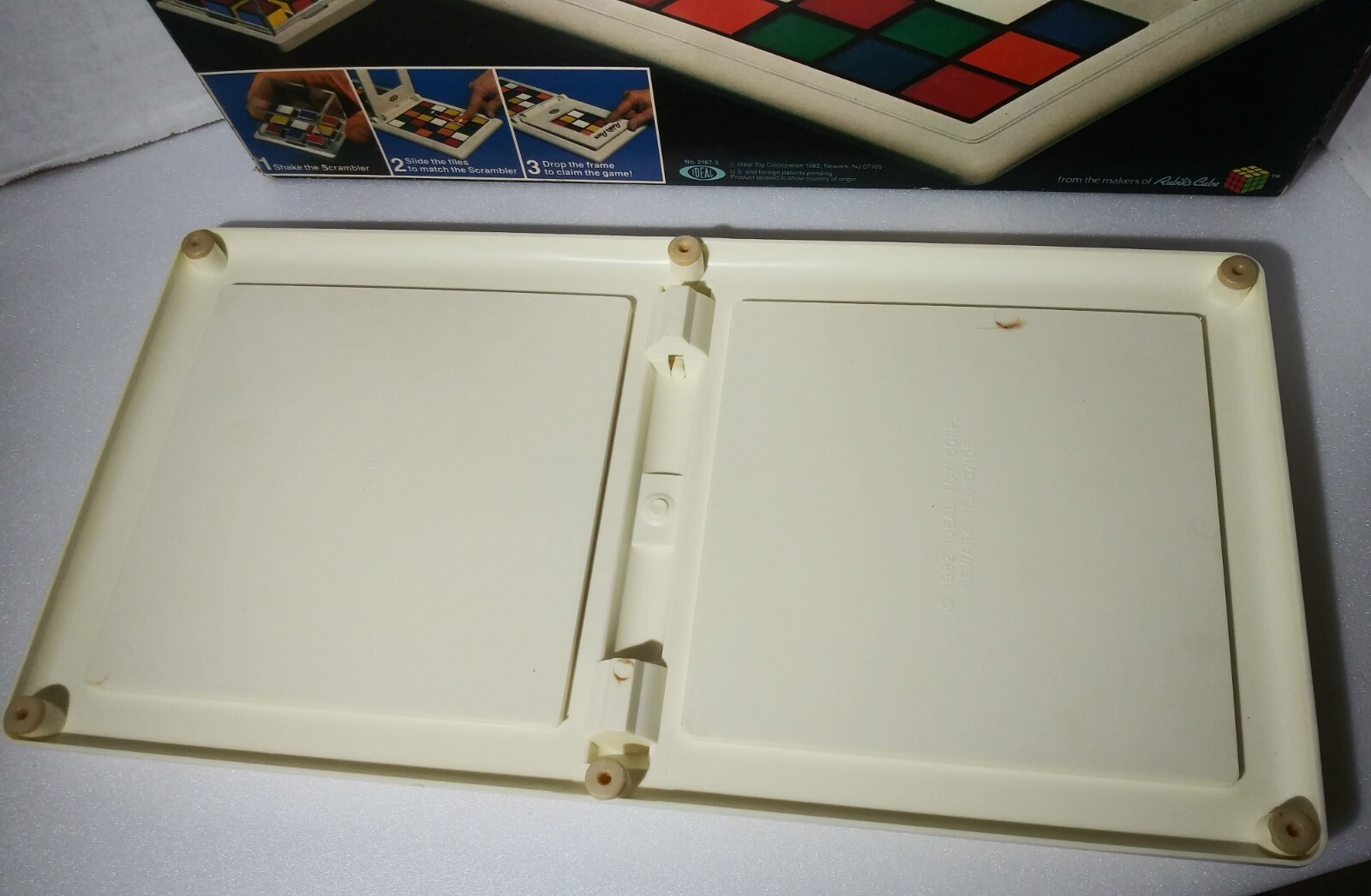 Vintage 1982 Rubiks Race Game By Ideal Complete, Rubiks Cube Face Matching Game