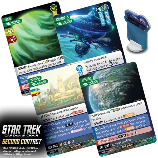 Star Trek: Captain’s Chair Second Contact – Deck Building Game Expansion