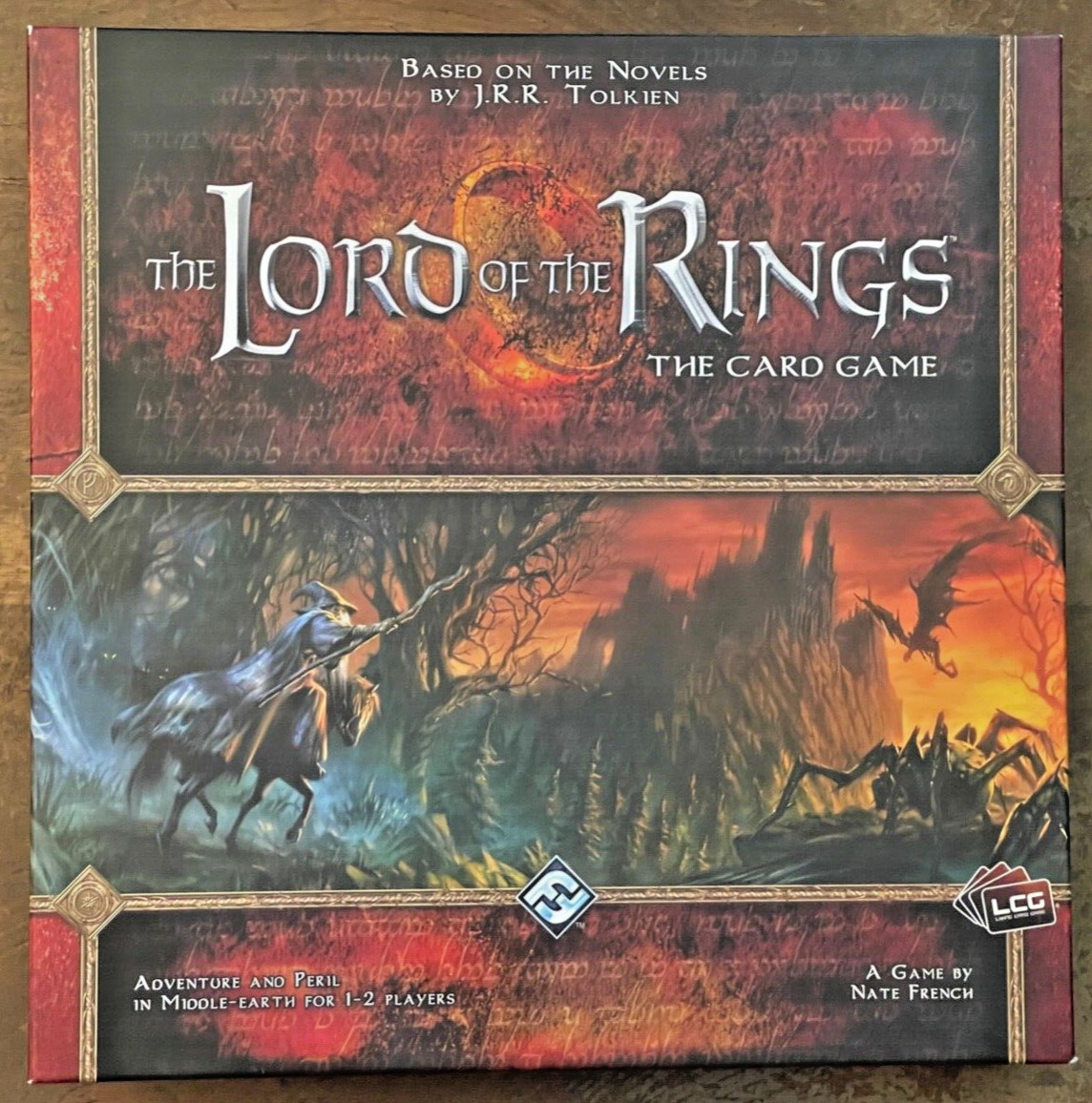 Lord of the Rings Card Game Fantasy Flight LOTR Living 100% UNPUNCHED In Box