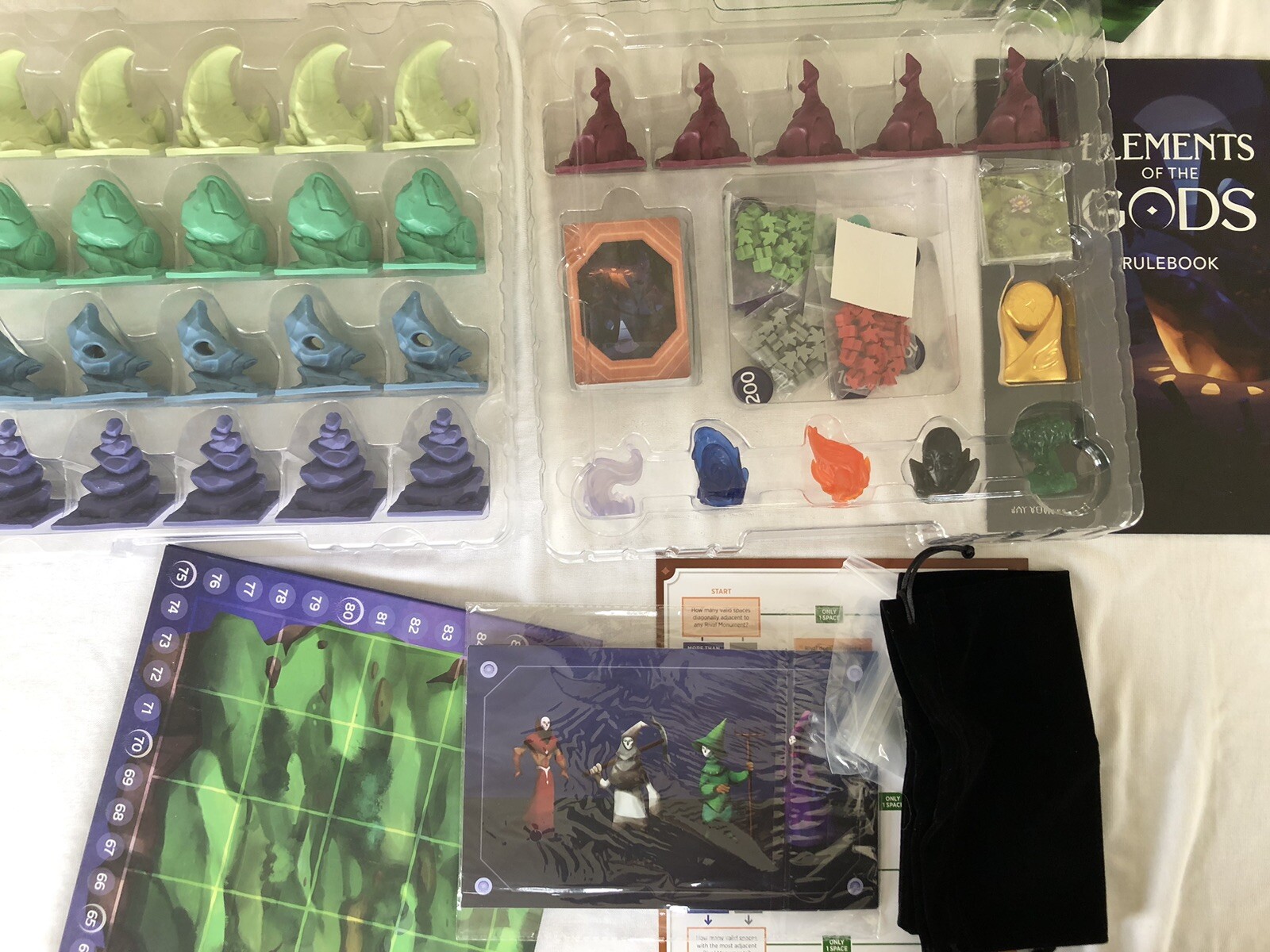 Elements Of The Gods Boardgame By Side Room Games NEW (open) Cards In Shrink