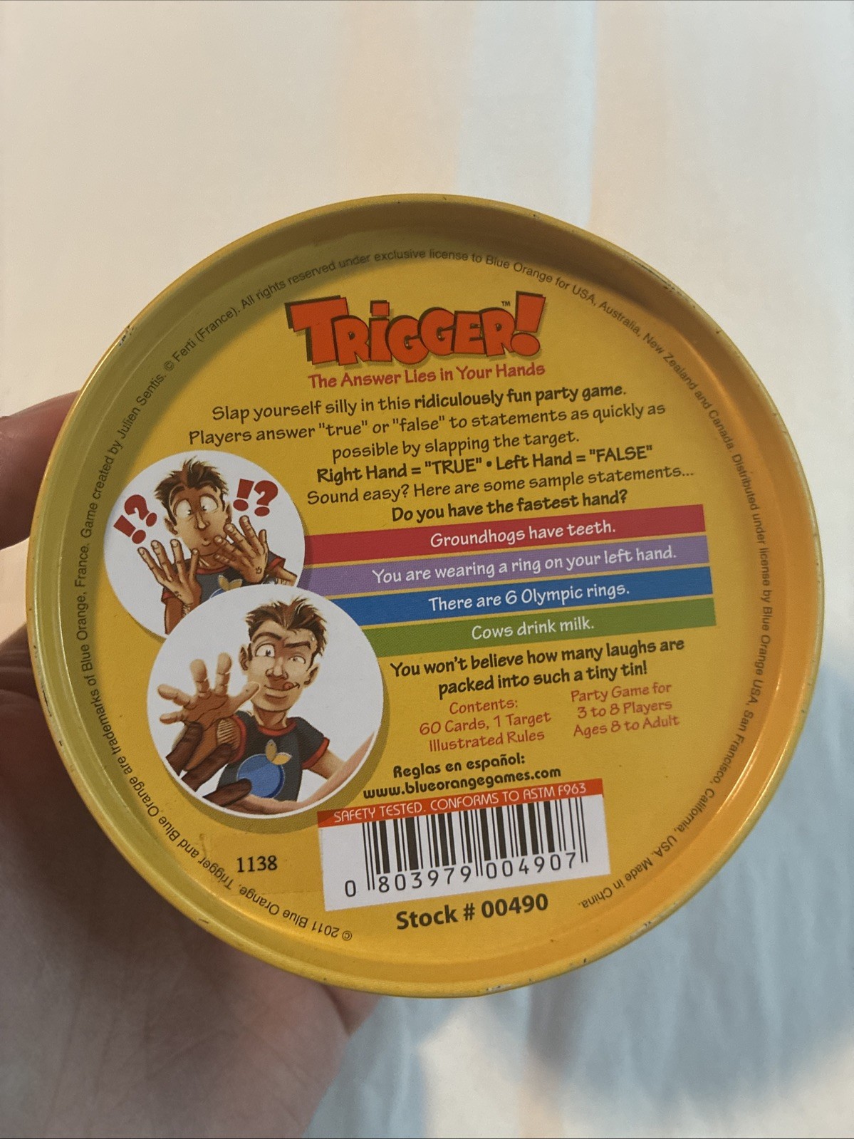 TRIGGER Family Friendly Fun Party Game in Collectible Tin Container Complete