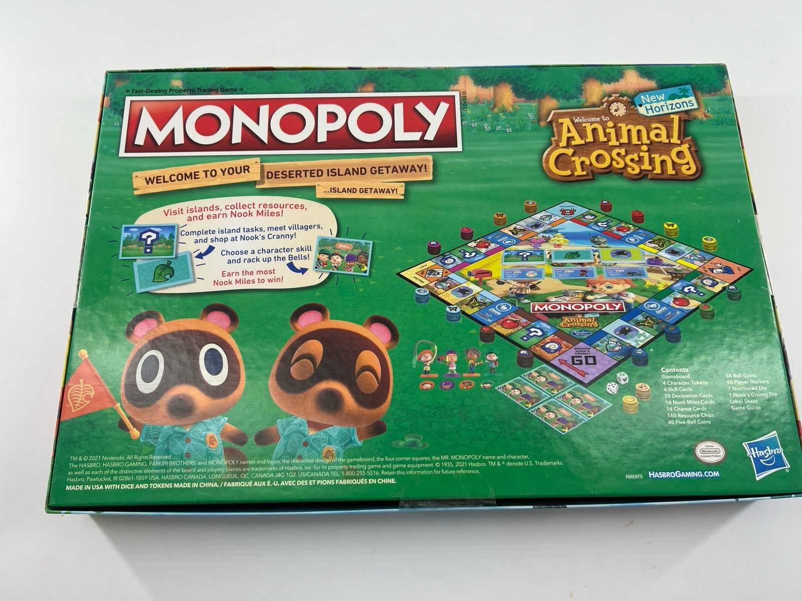 Monopoly Animal Crossing Age 8 up Island Life, Hasbro Games Family Night New