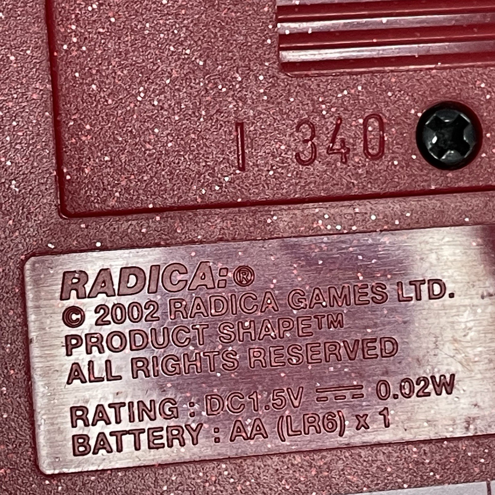 Radica Electronic Pocket Poker Tested Works 2002