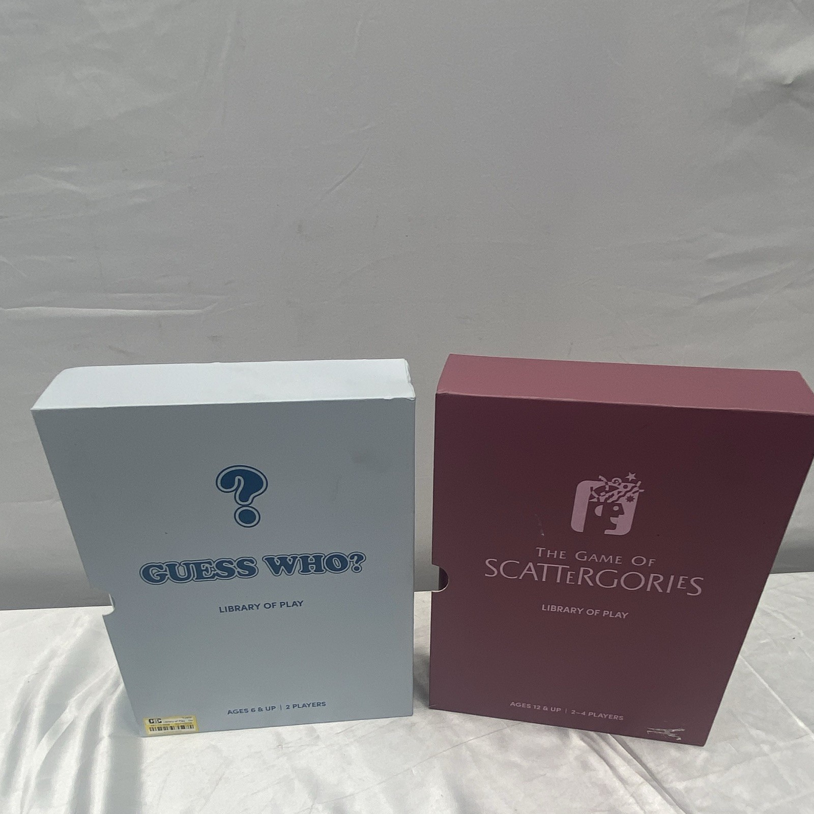 Library of Play Guess Who? & Scattergories Collector’s Edition Board Games