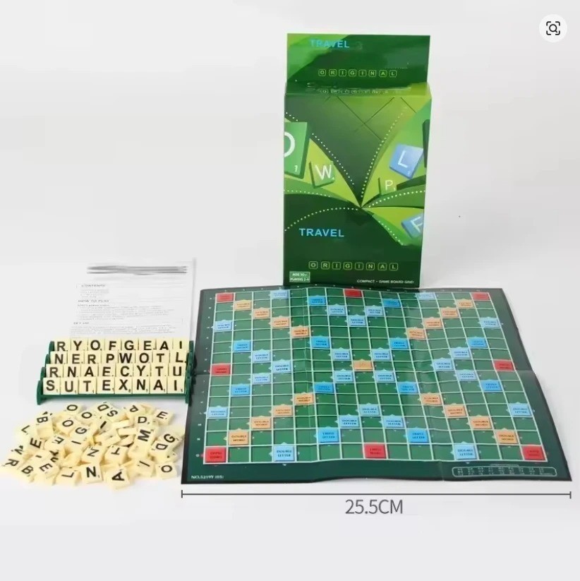 New Scrabble Crossword Board Game – Contents New – Damaged Packaging