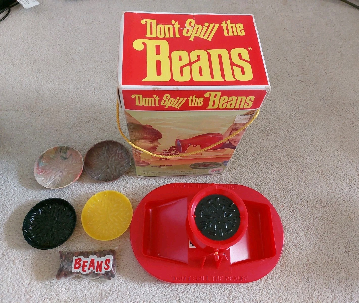Vintage 1970 Don’t Spill the Beans Game #340 Schaper Complete Box with Lid