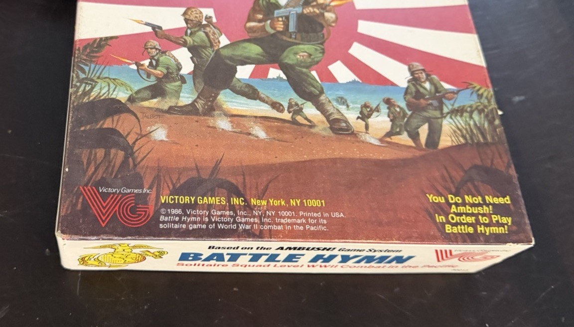 Battle Hymn Solitaire Squad Level WWII Combat In The Pacific Victory Games Compl