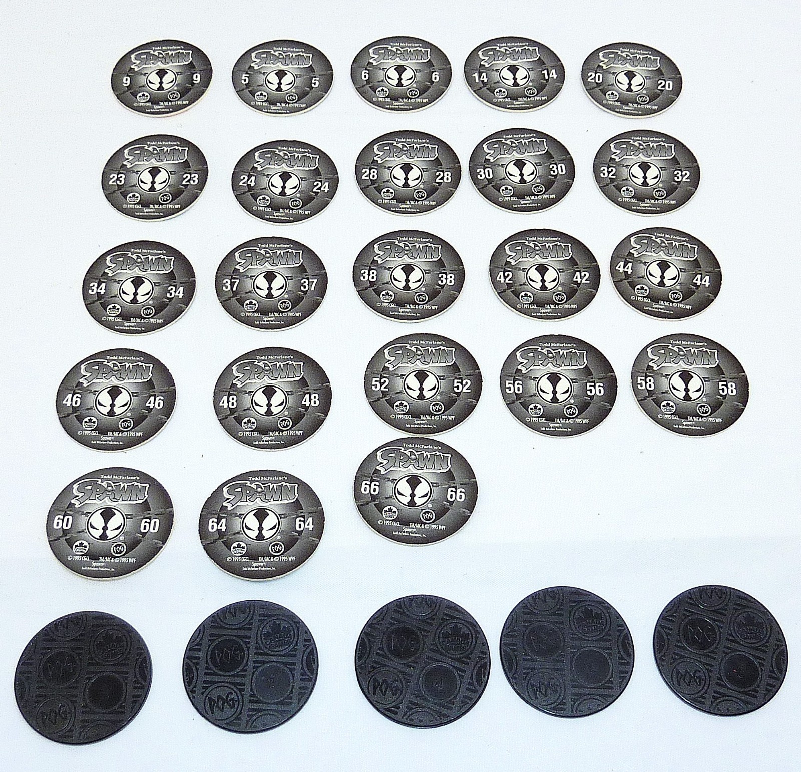 SPAWN Pogs Lot 23 Pogs + 5 Slammers Vintage Collectibles for Adults CANADA GAMES
