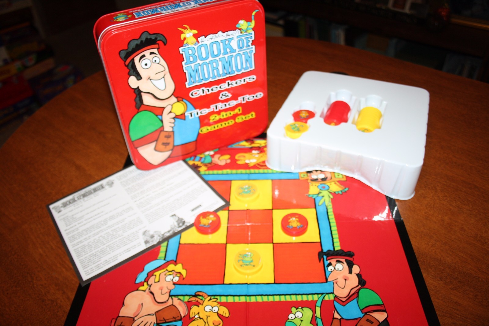 Val Chadwick Bagley’s Book of Mormon Checkers & Tic Tac Toe 2 in 1 Game Set-2008