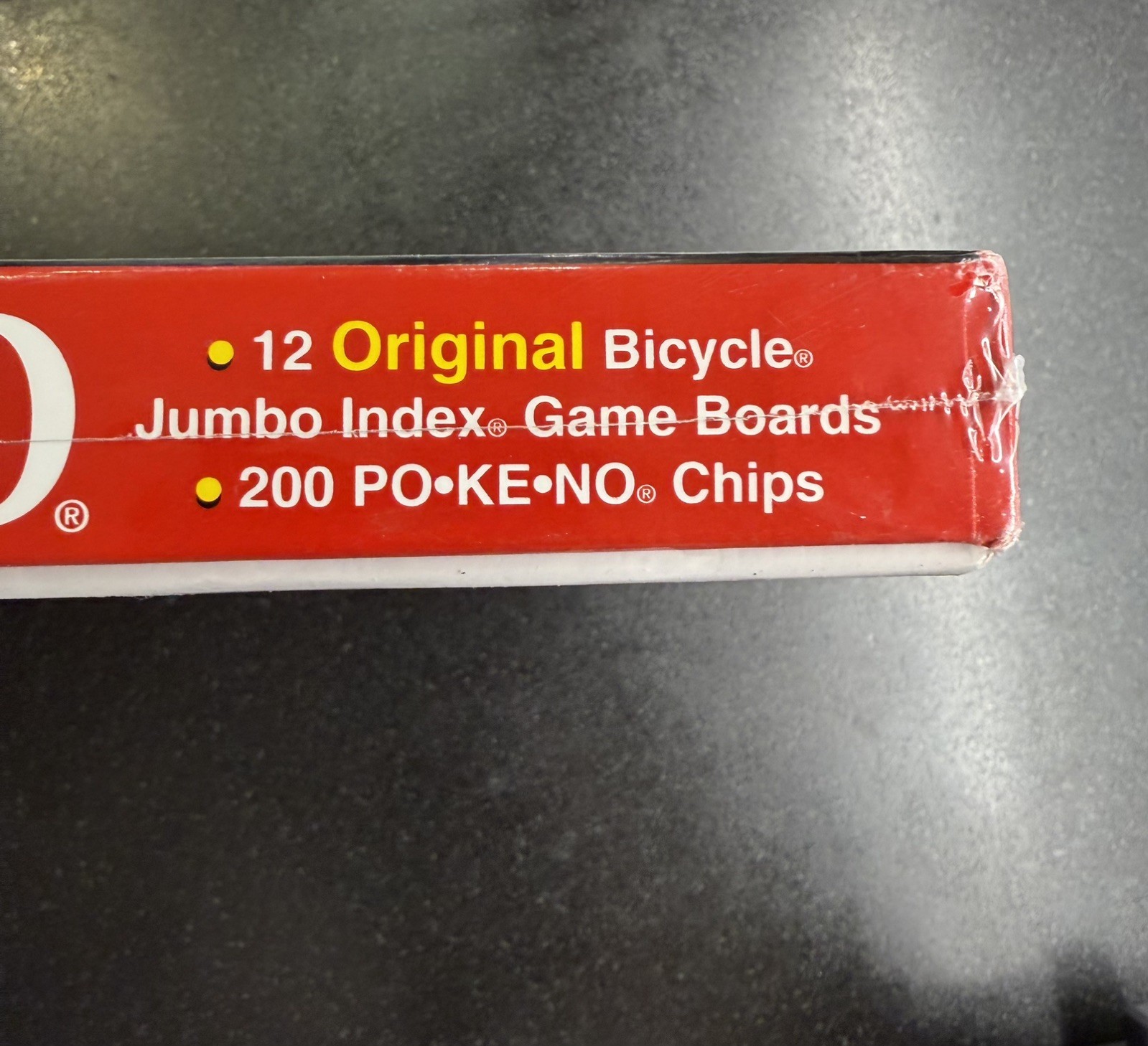 Bicycle Pokeno Original Game 12 Jumbo Index Boards 200 Chips New Sealed