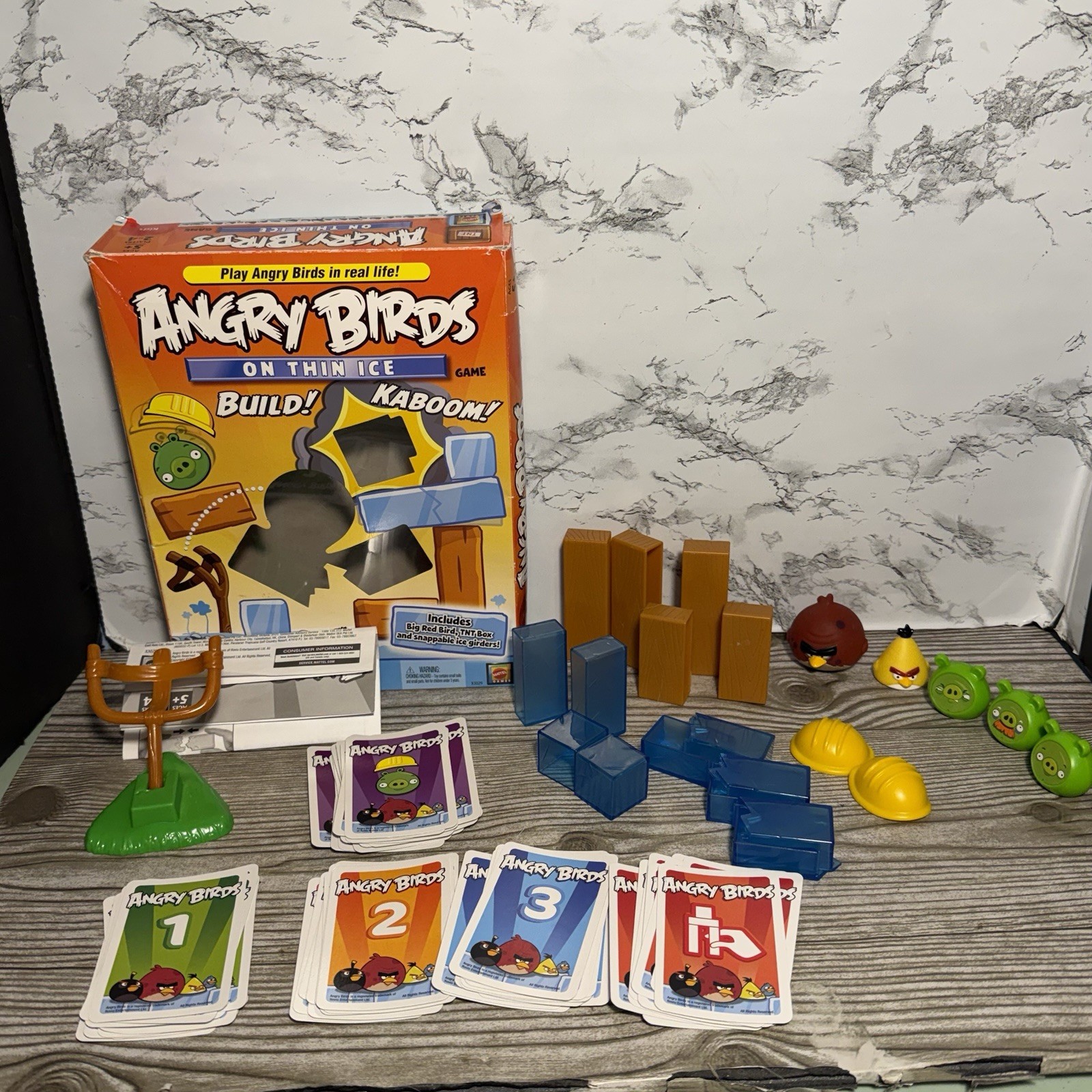 2011 Mattel Angry Birds On Thin Ice Game 95% Complete Missing 1 Piece TNT Box