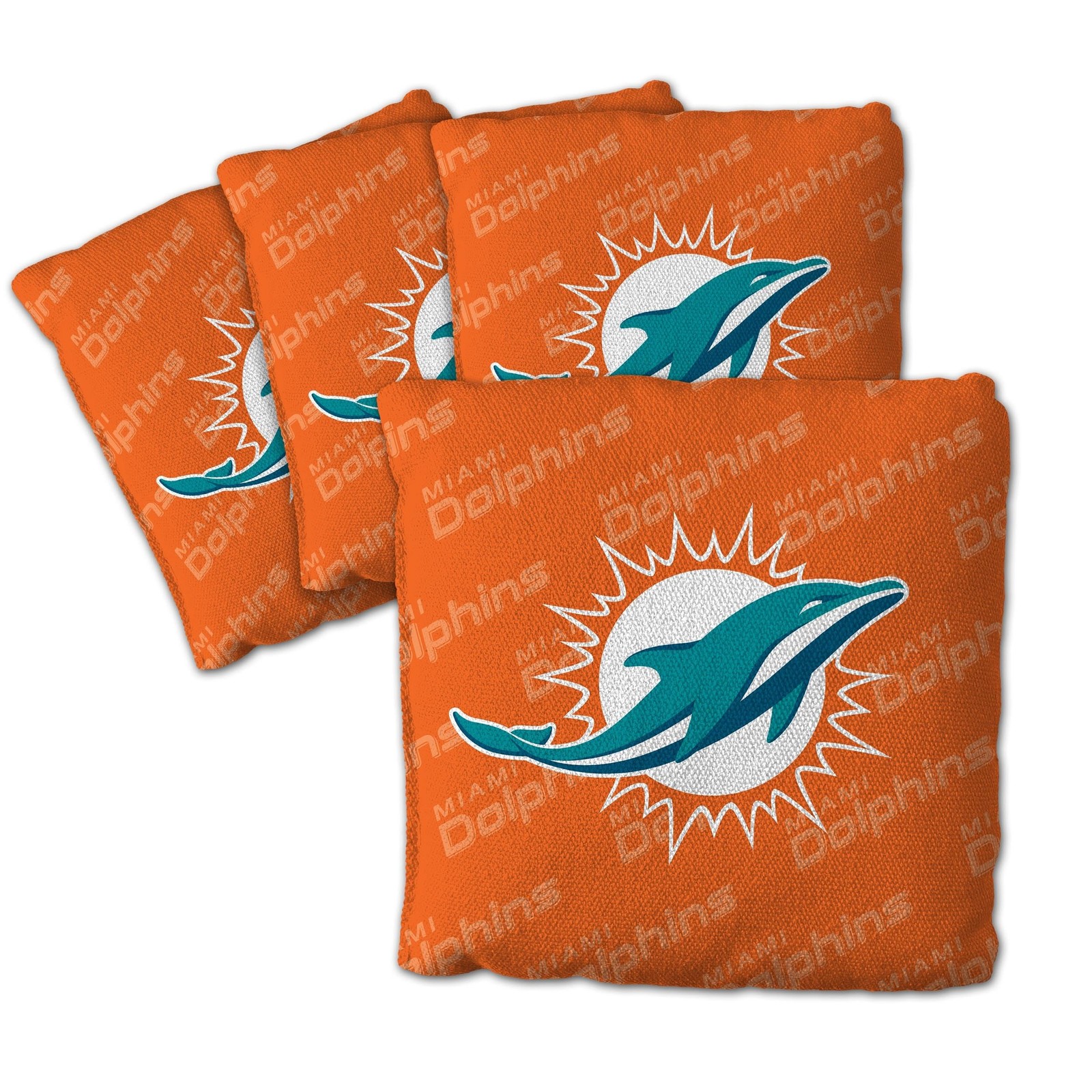 YouTheFanCornhole Bags – 4PK Miami Dolphins Miami Dolphins – Orange