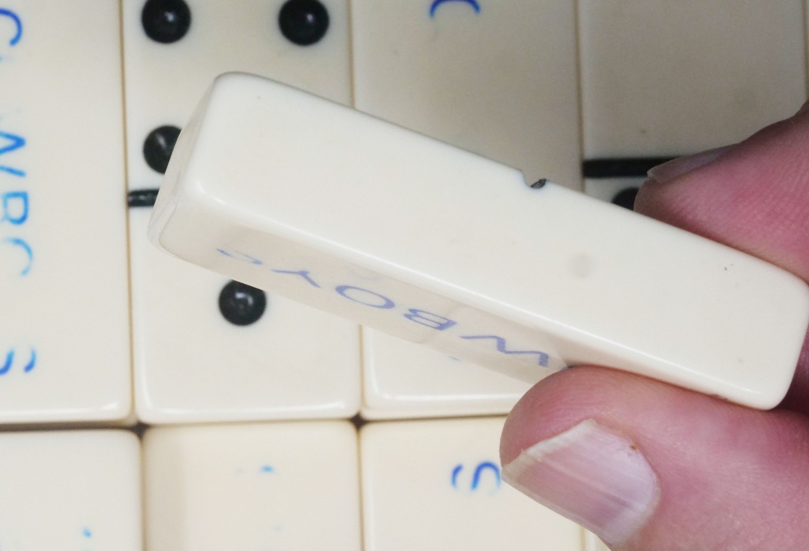 RARE!!! Vintage Puremco Extra Thick White Dallas Cowboys Dominoes SEE NOTE!