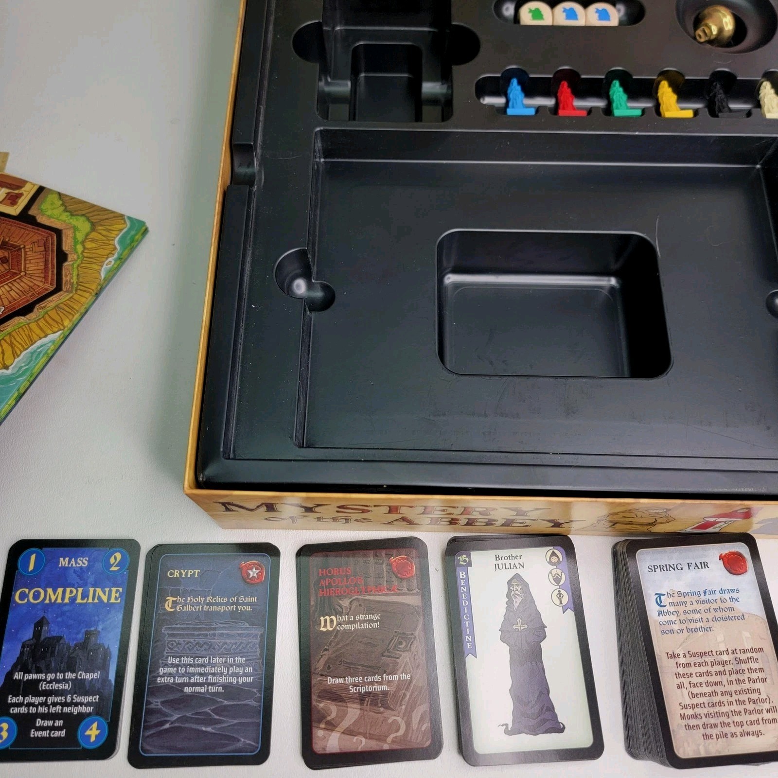 Vintage Mystery Of The Abbey Board Game Complete Days Of Wonder Deduction Crime