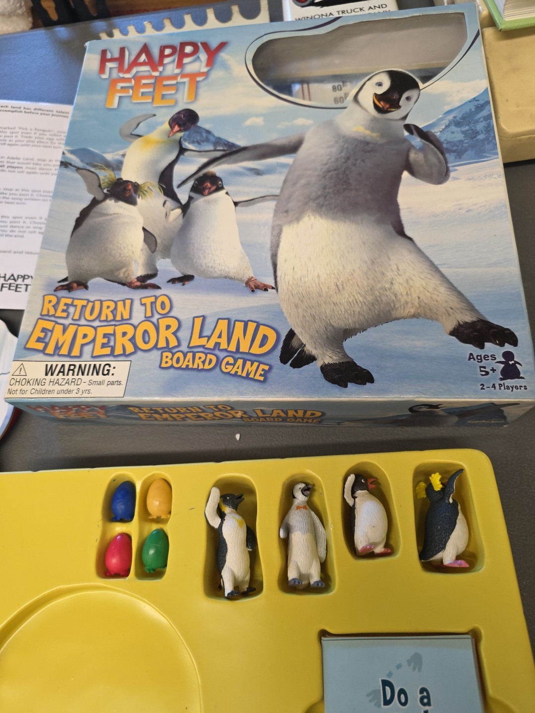 Happy Feet Sababa Toys Return to Emperor Land Board Game Brand Ages 5+