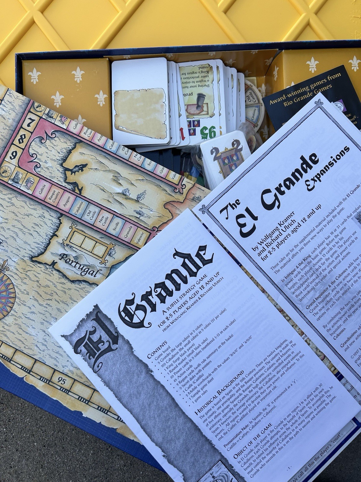 Rio Grande Games El Grande Decennial Edition Board Game + Expansion 2-5