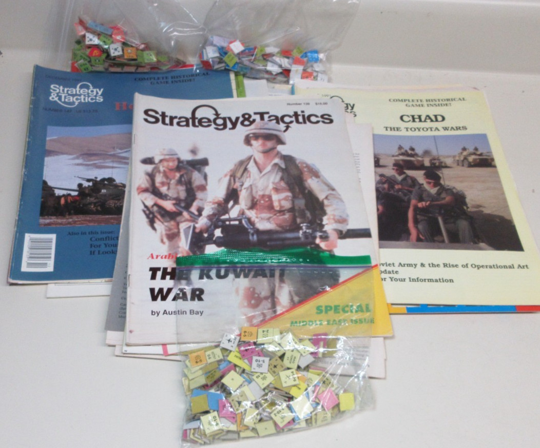 LOT OF 3 Strategy & Tactics/Decision Magazine War games # 139 144 147 PUNCHED