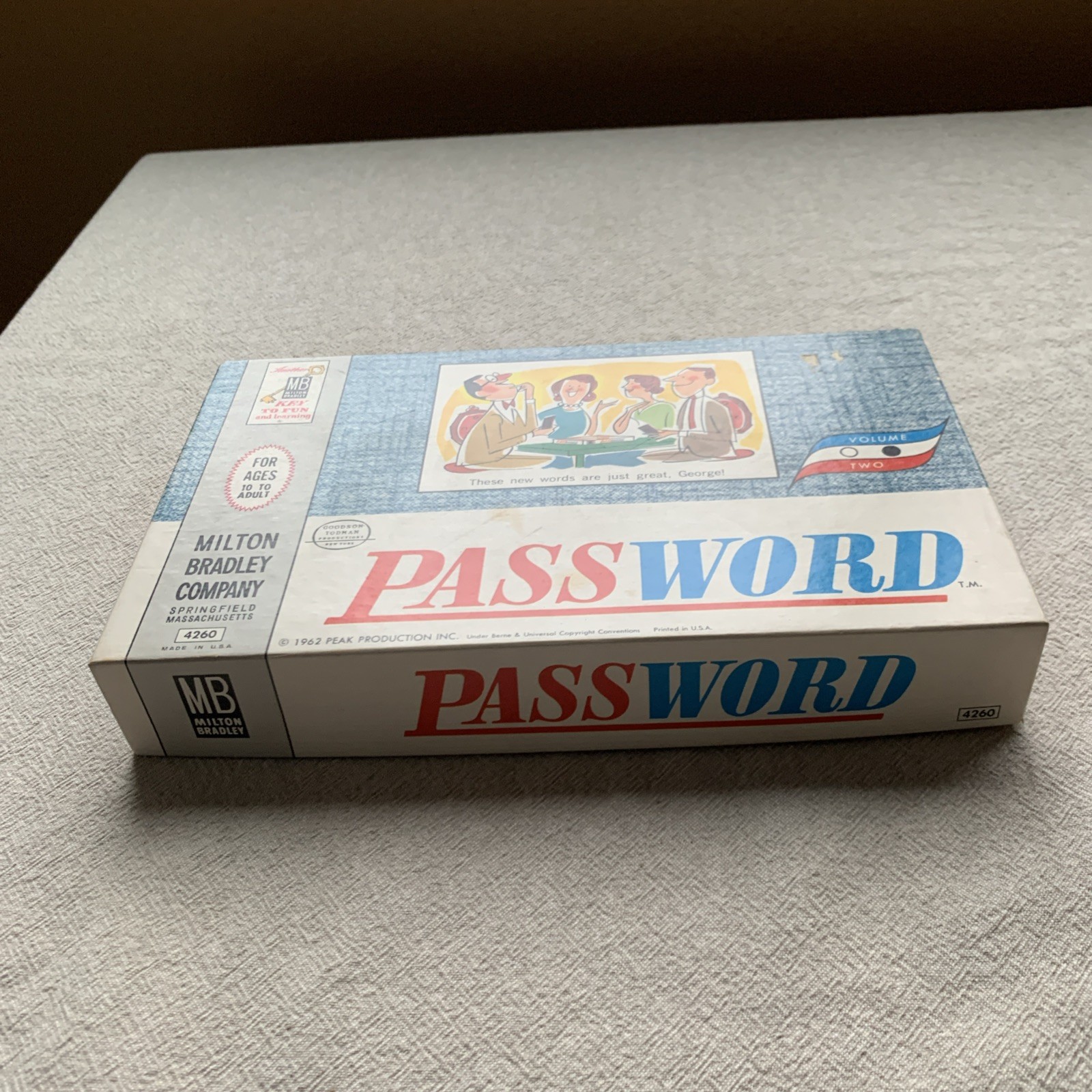 Vintage 1962 Milton Bradley Password Game #4260 Volume 2 Complete