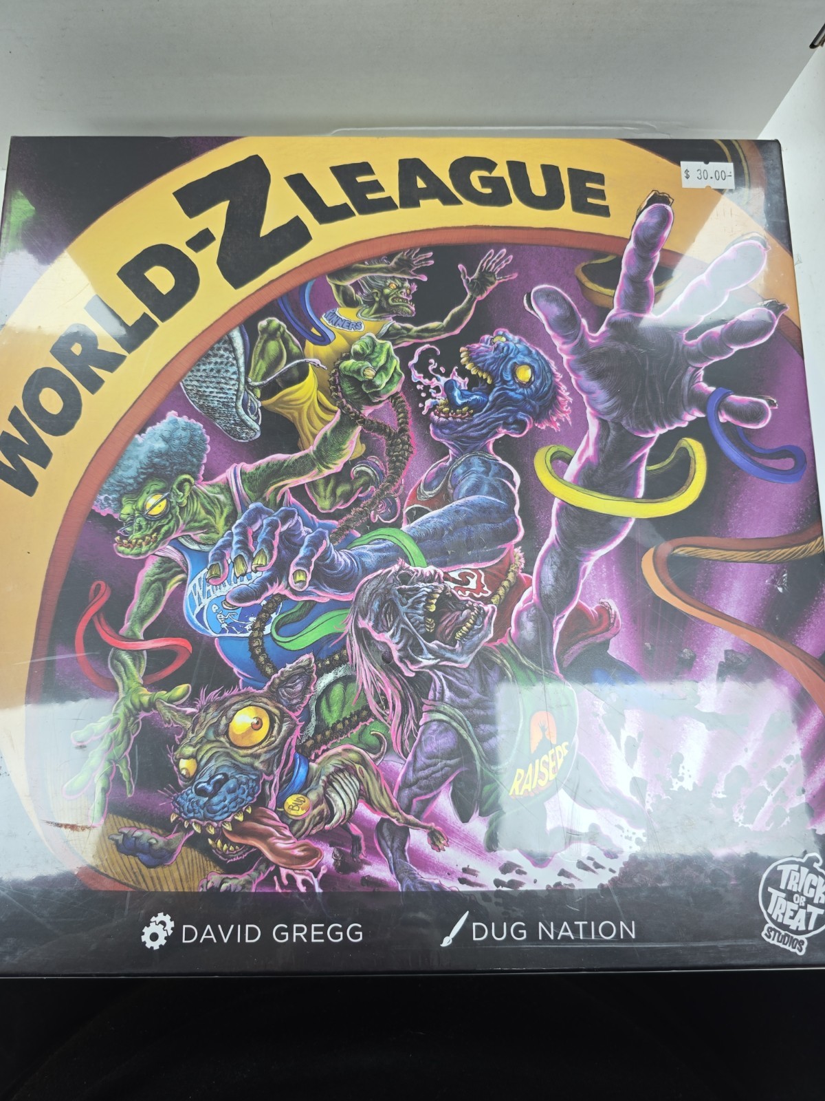 World-Z League Zombie-Themed Board Game for 1-4 Players Cooperative Survival Gam