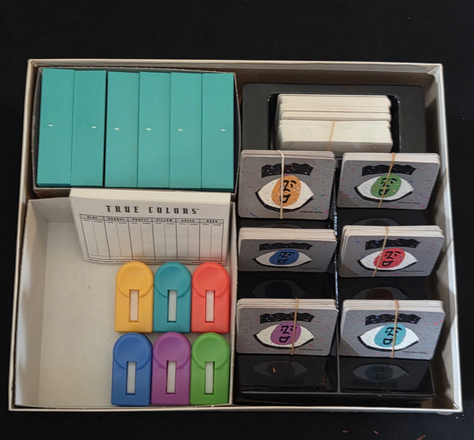 True Colors Board Game Vintage 1990 Milton Bradley 100% Complete Nearly Unplayed