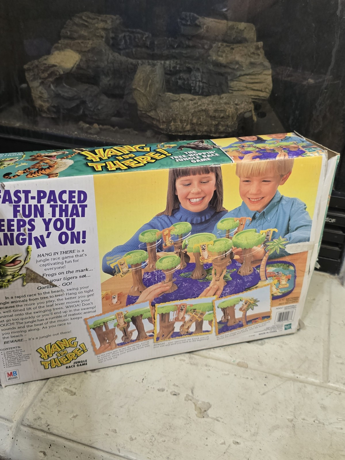Hang In There by Hasbro Electronic – Vintage Jungle Race Board Game Not Complete