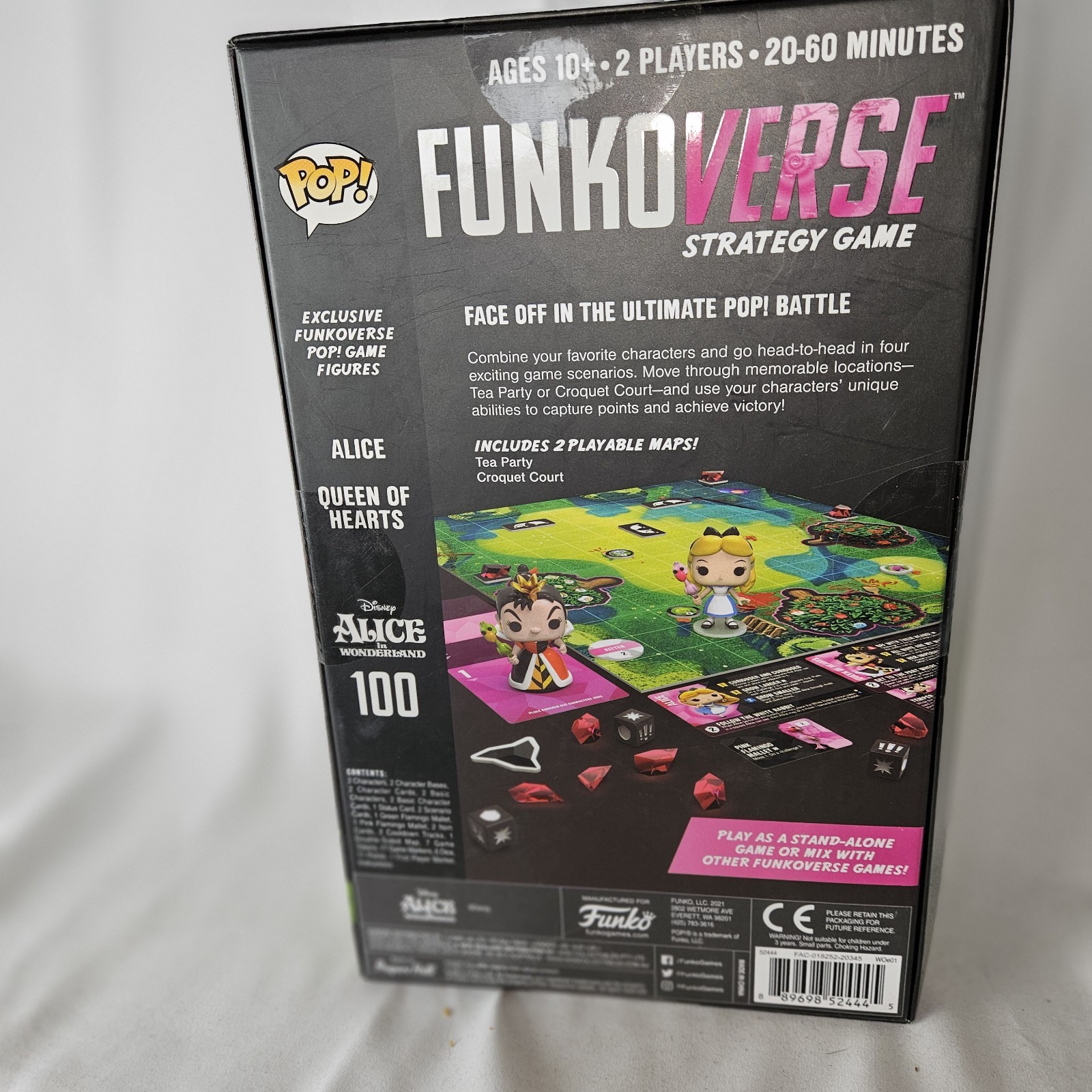 Funko Verse Alice In Wonderland Strategy Board Game Funkoverse Diamond Chase