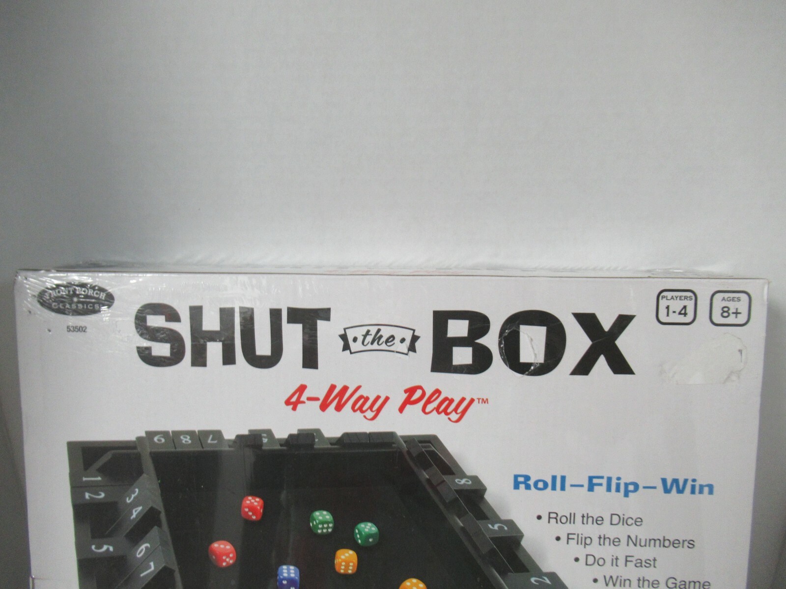Front Porch Classics “Shut the Box” 4-Way Play Ages 8+ 1-4 players New IN BOX