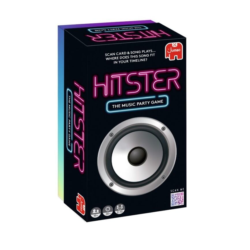 Jumbo Hitster – The Music Fun Party Quiz Card Game, 2-10 Players – 300 Plus I…
