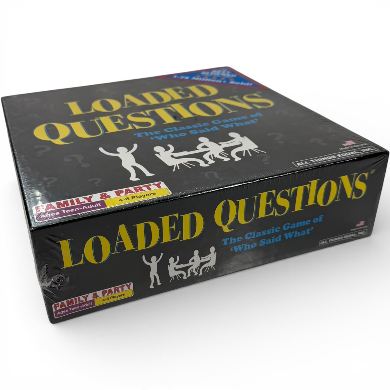 LOADED QUESTIONS Family & Party Game 4-6 Players Teen to Adult All Things Equal