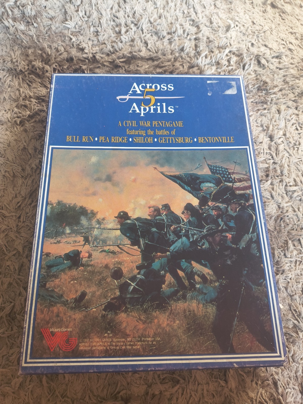 Across 5 Aprils, Victory Games 1992 Civil War Pentagame VG