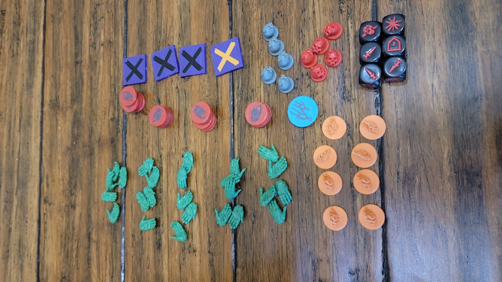 Hate Board Game – CMON – Partial Set of Player Tokens