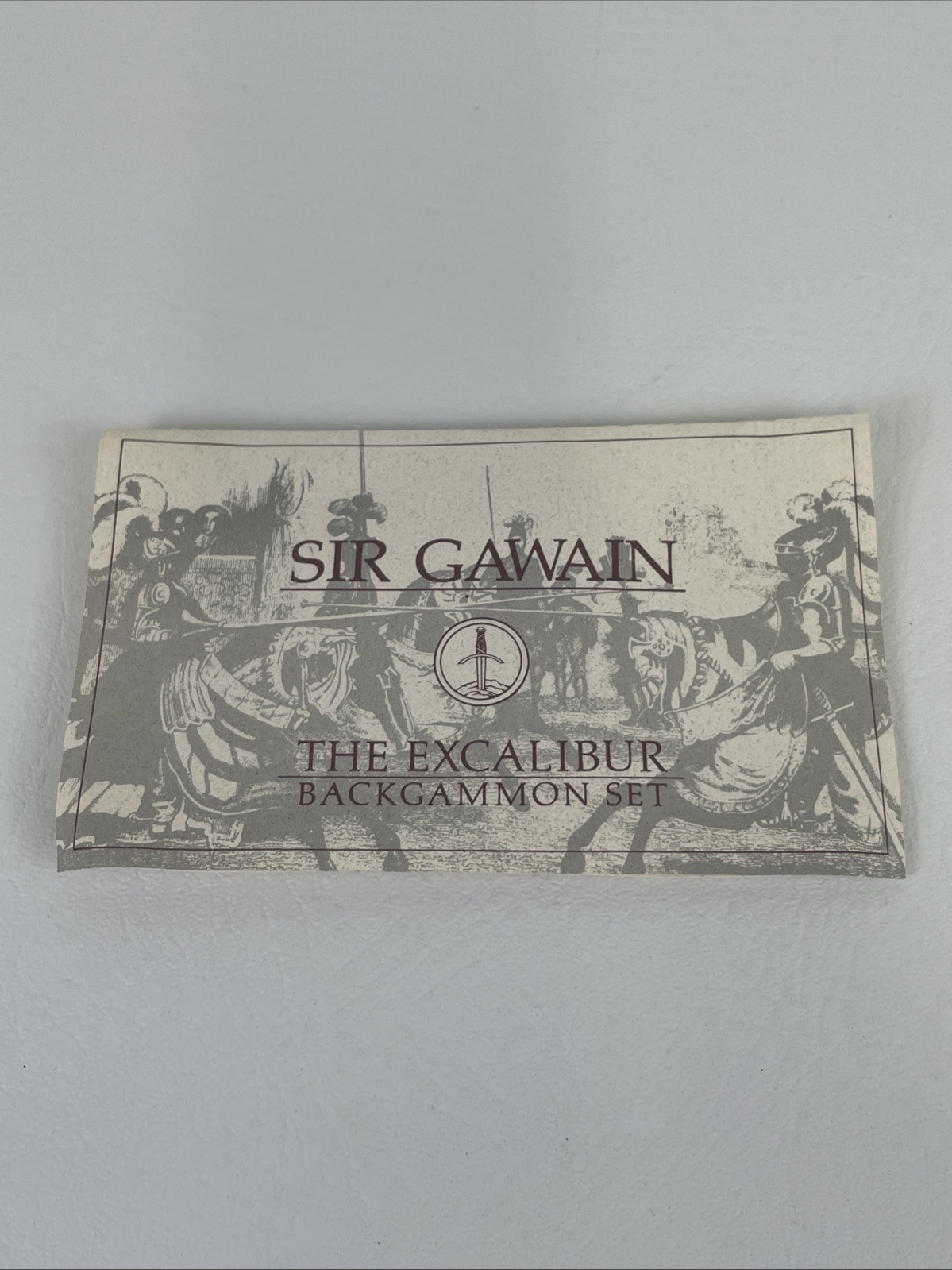 Sir Gawain Vintage Franklin Mint Excalibur Backgammon Set 1986 Limited Edition