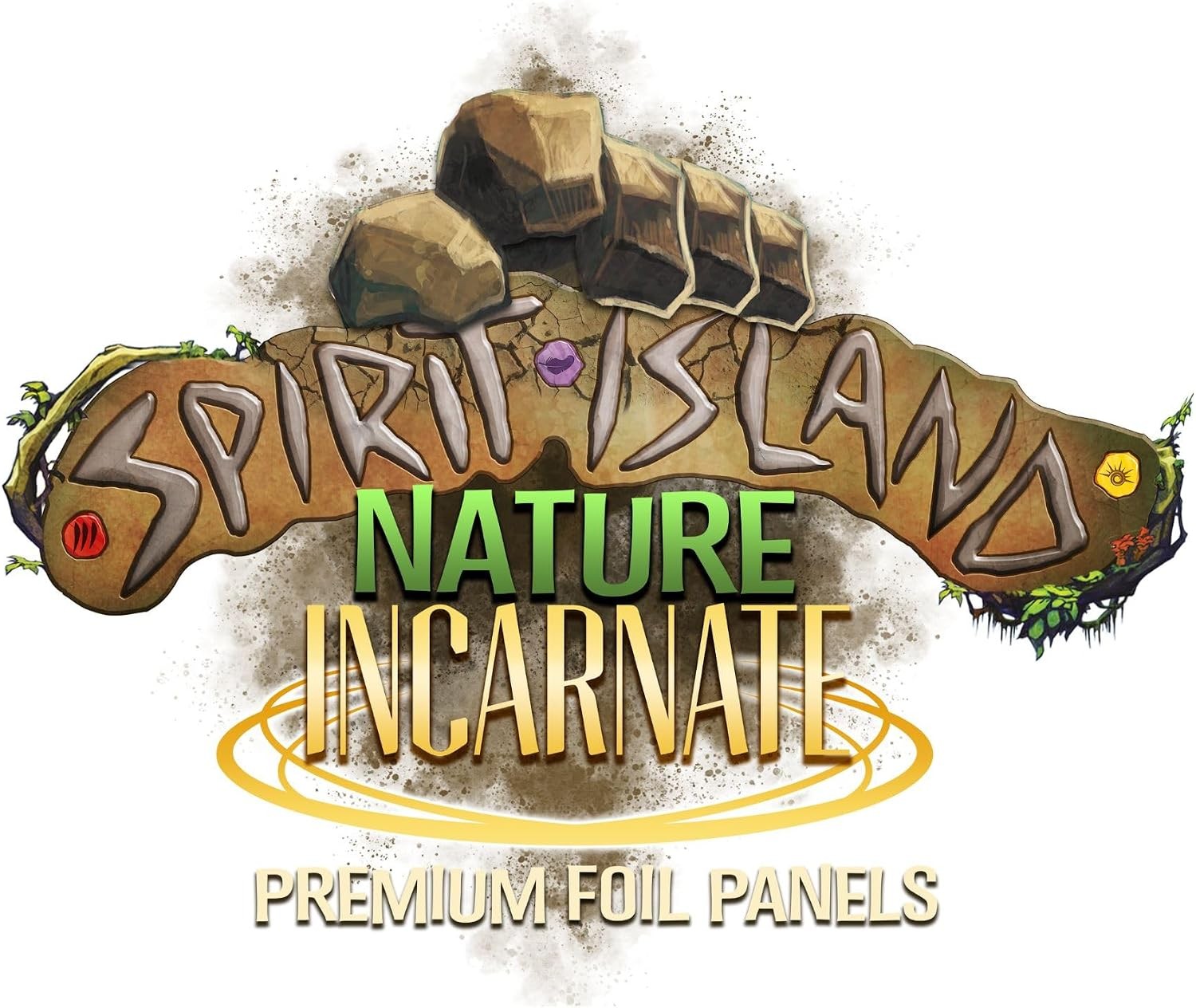Spirit Island Nature Incarnate Foil Spirit Panels 8 Pack Board Game Accessory