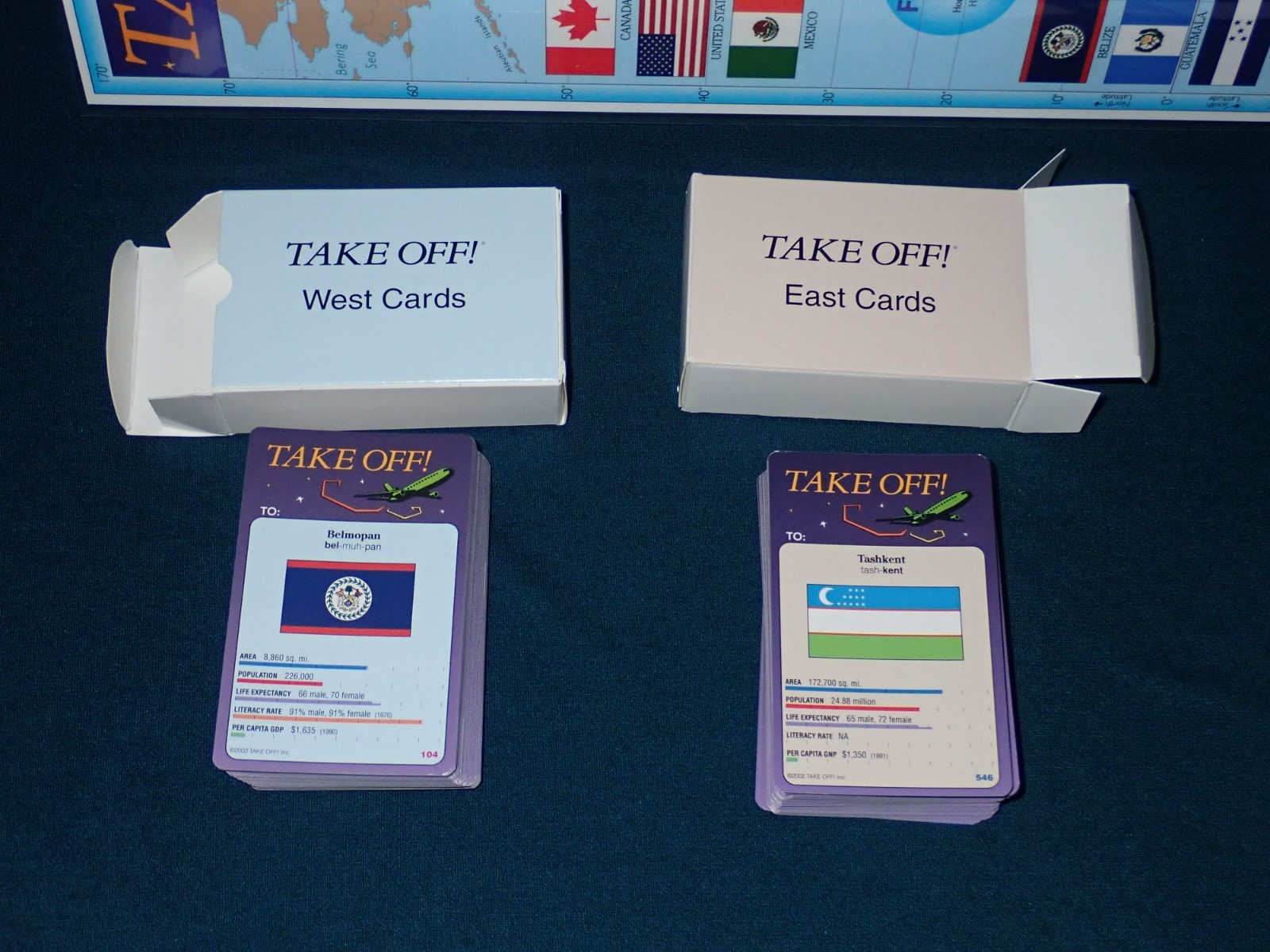 Take Off Geography Board Game 15th Anniversary Edition Complete