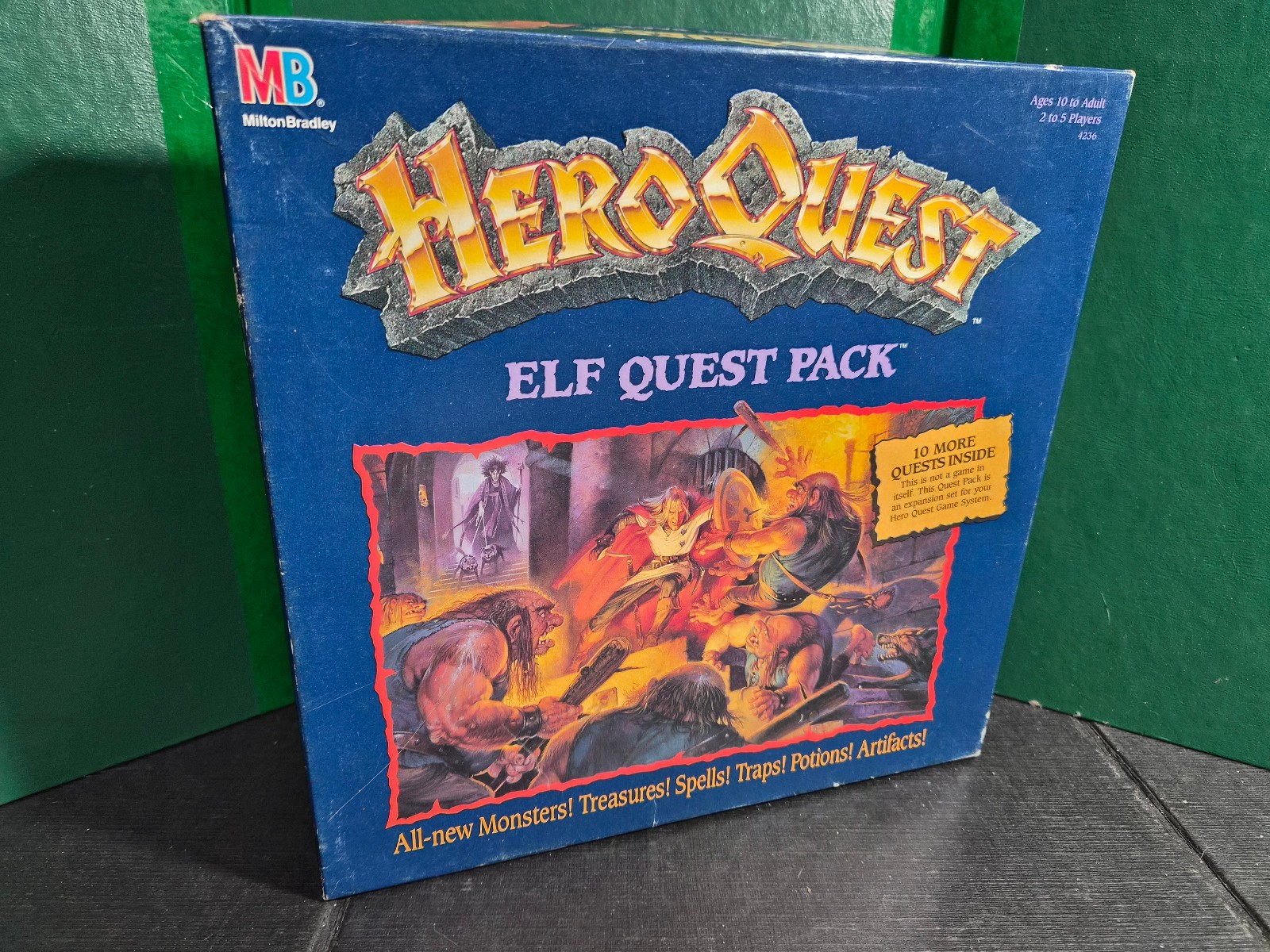 HeroQuest 1992 Quest Pack for the Elf Expansion Pack Complete Un Punched