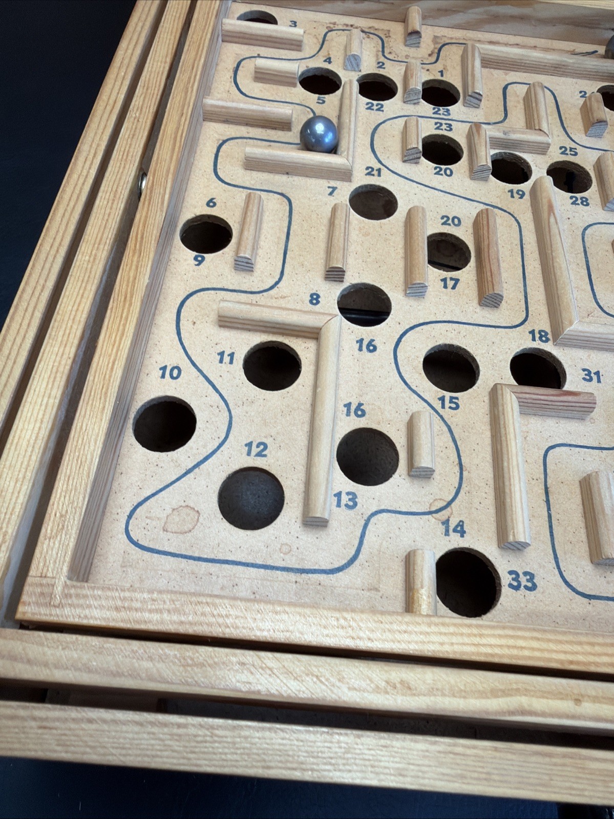 Vintage 1950 Brio Labyrinth Wooden Game with Original Box!!