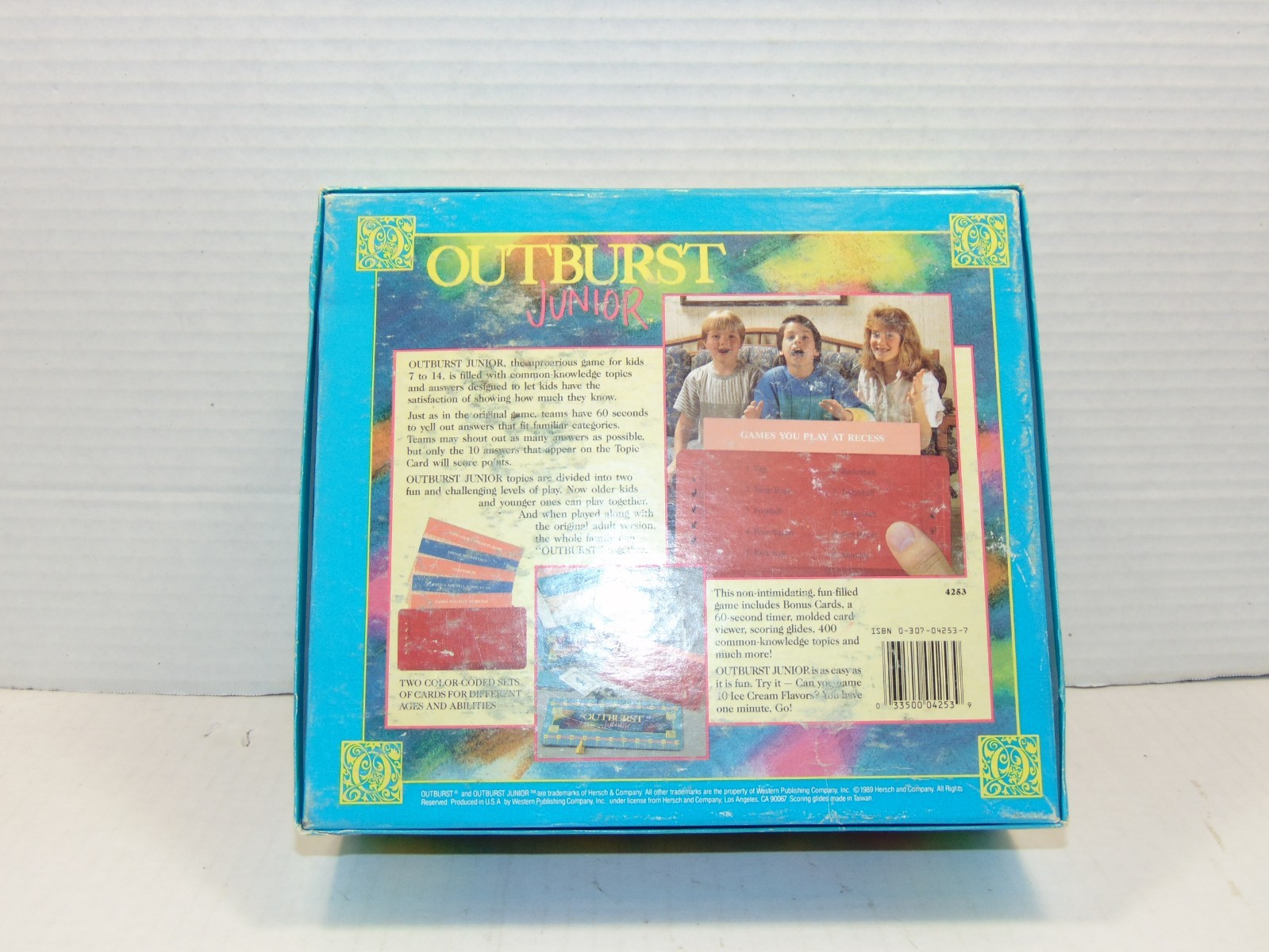 Vintage Outburst Junior by Hersh – 1989 Edition – Complete!! Ages 7+
