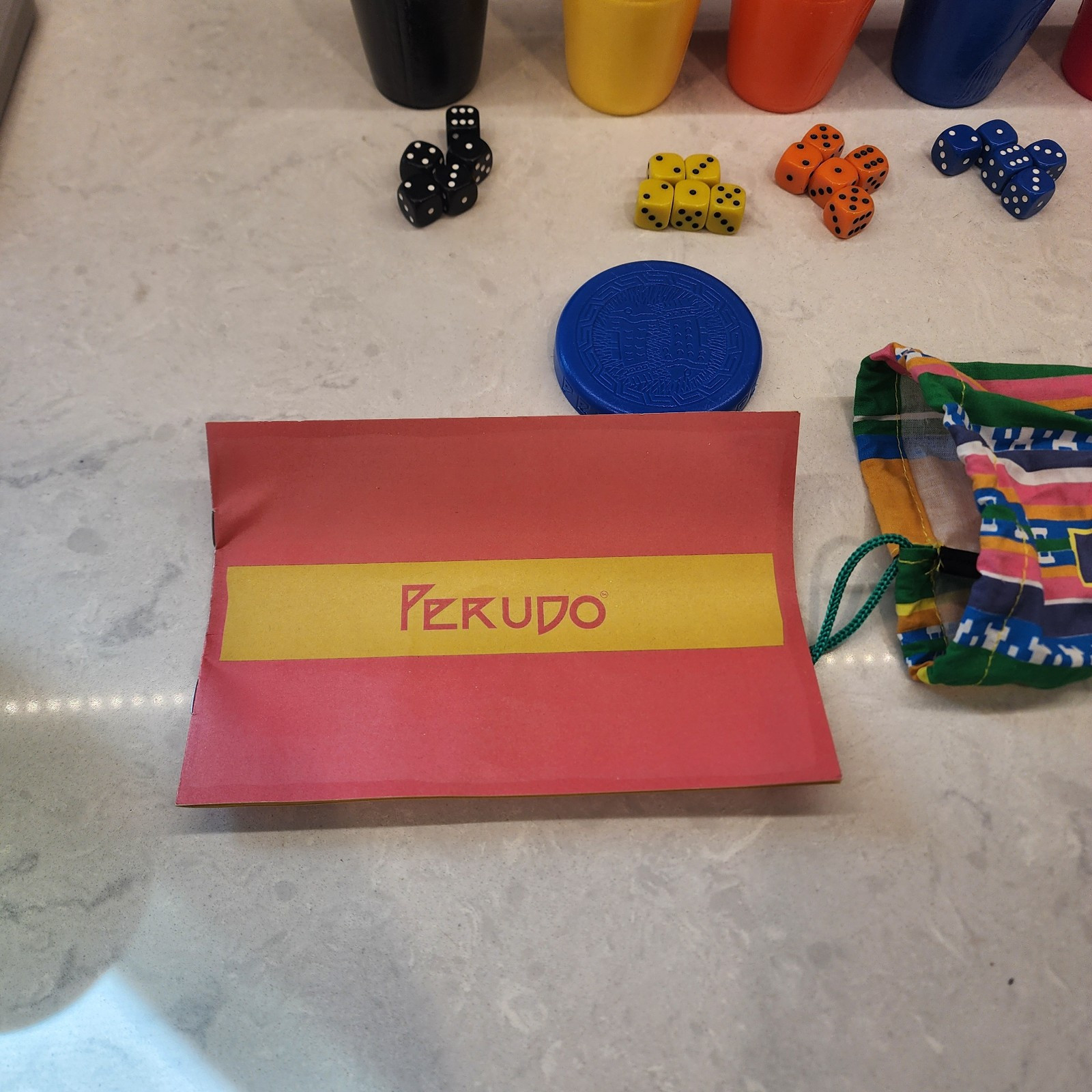 Perudo – Game of Liar’s Dice – Complete With Original Travel Bag