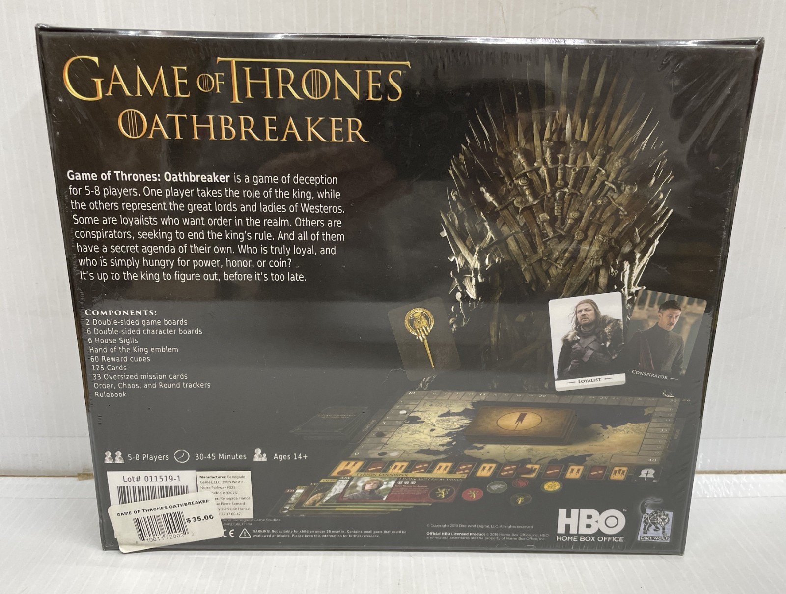 Game Of Thrones Oathbreaker Board Game, NEW UNOPENED