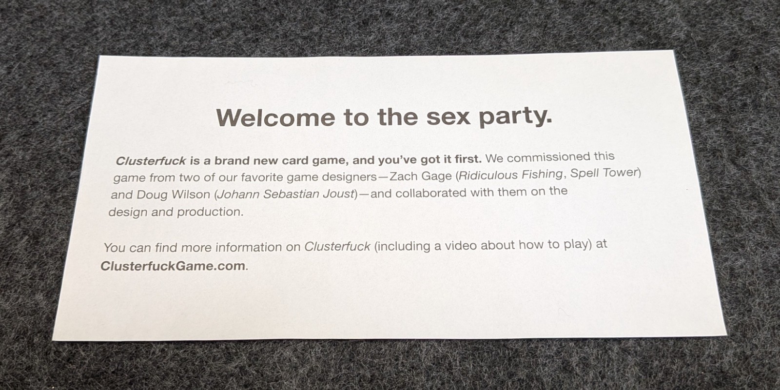 Clusterf**k Adult Card Party Game Cards Against Humanity 2013 New Sealed