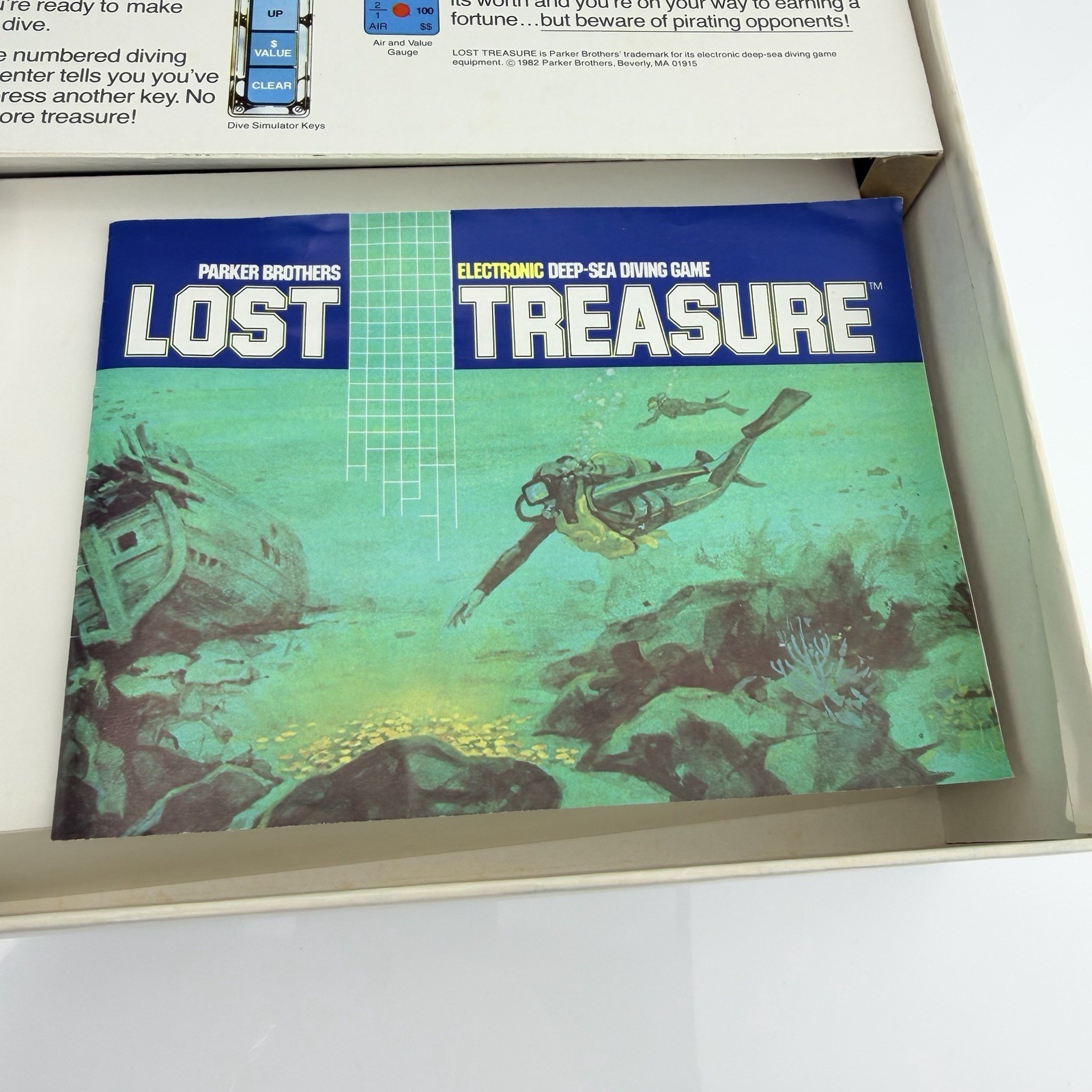 Vintage 1982 Parker Brothers Lost Treasure Game Deep Sea Diving Works – No Dice
