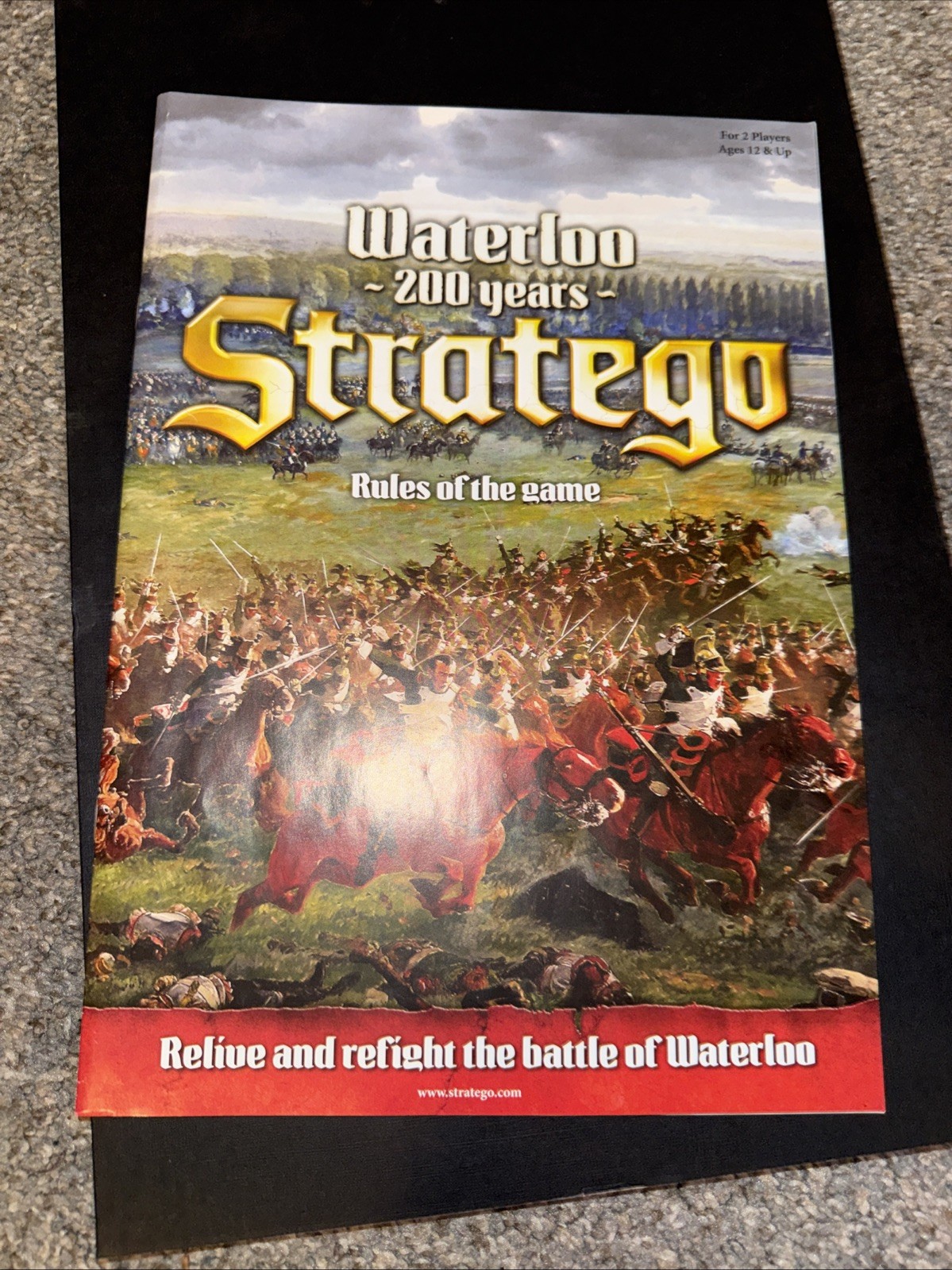 Stratego Waterloo 200 Years Rare Strategy Board Game Nice *8/12 Weakened Blocks*