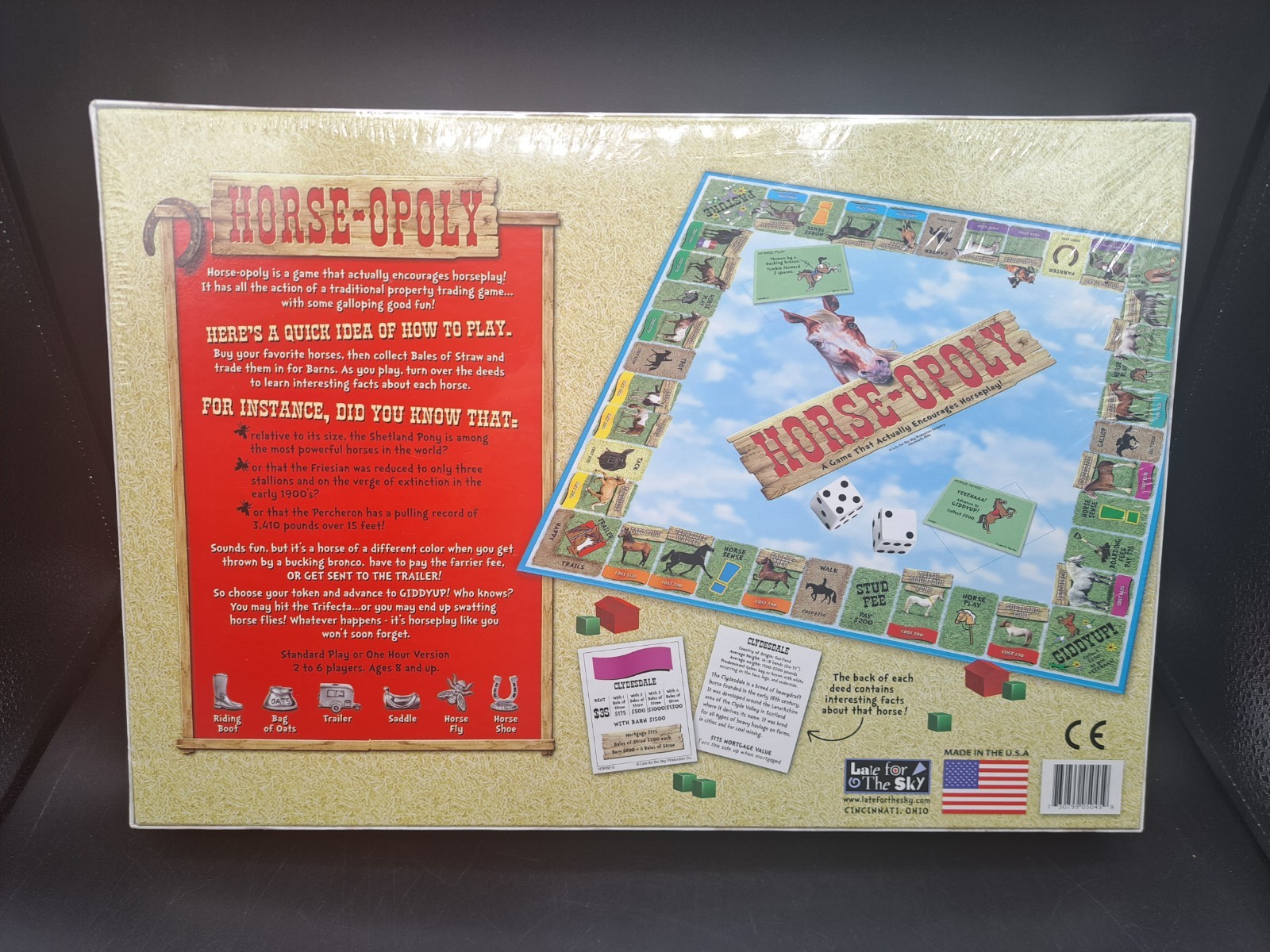 Late for The Sky: Horse-Opoly Board Game