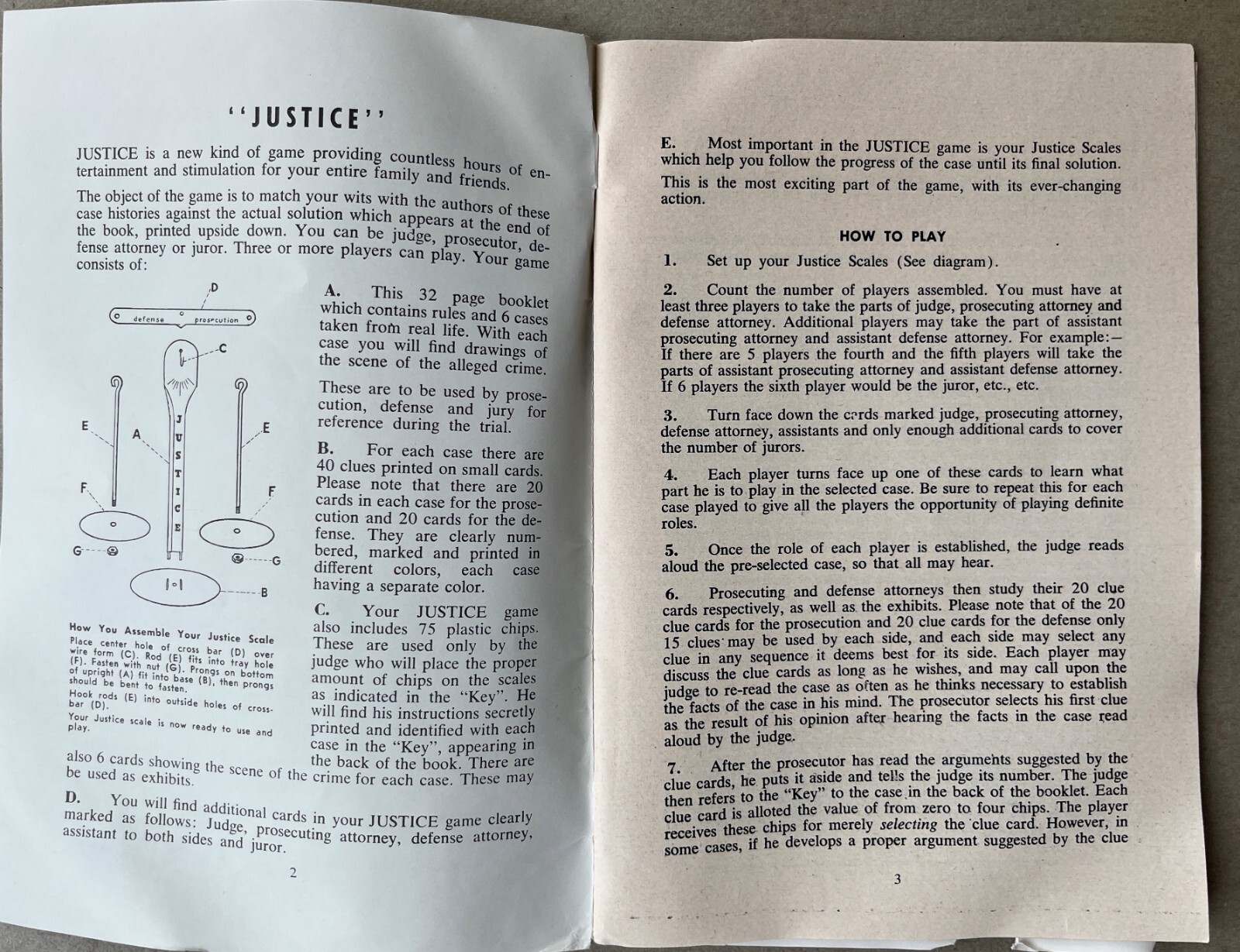 Exceedingly Rare – Justice TV Game – 1955 – Lowell