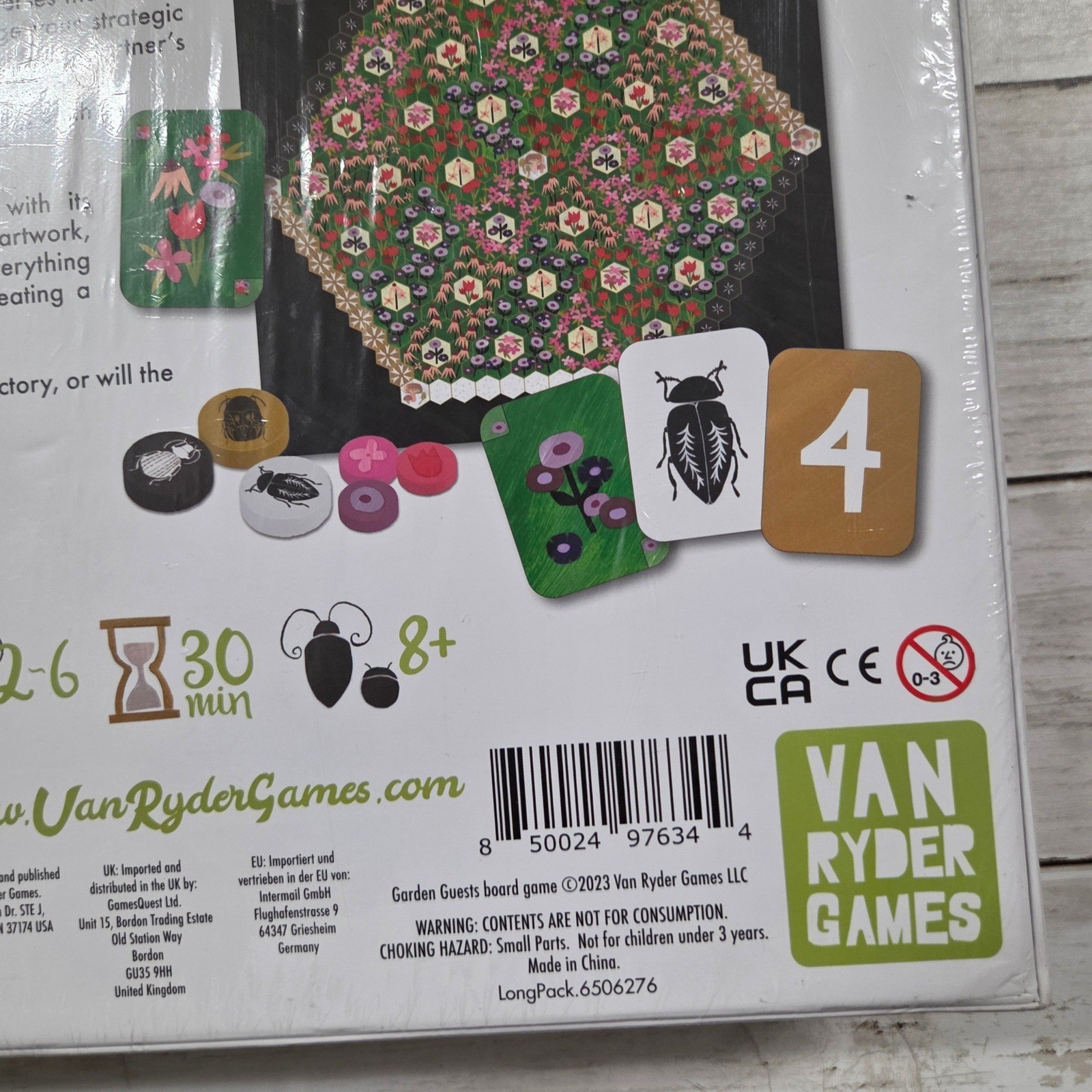 Garden Guests Board Game Strategy Nature Theme New Van Ryder Games