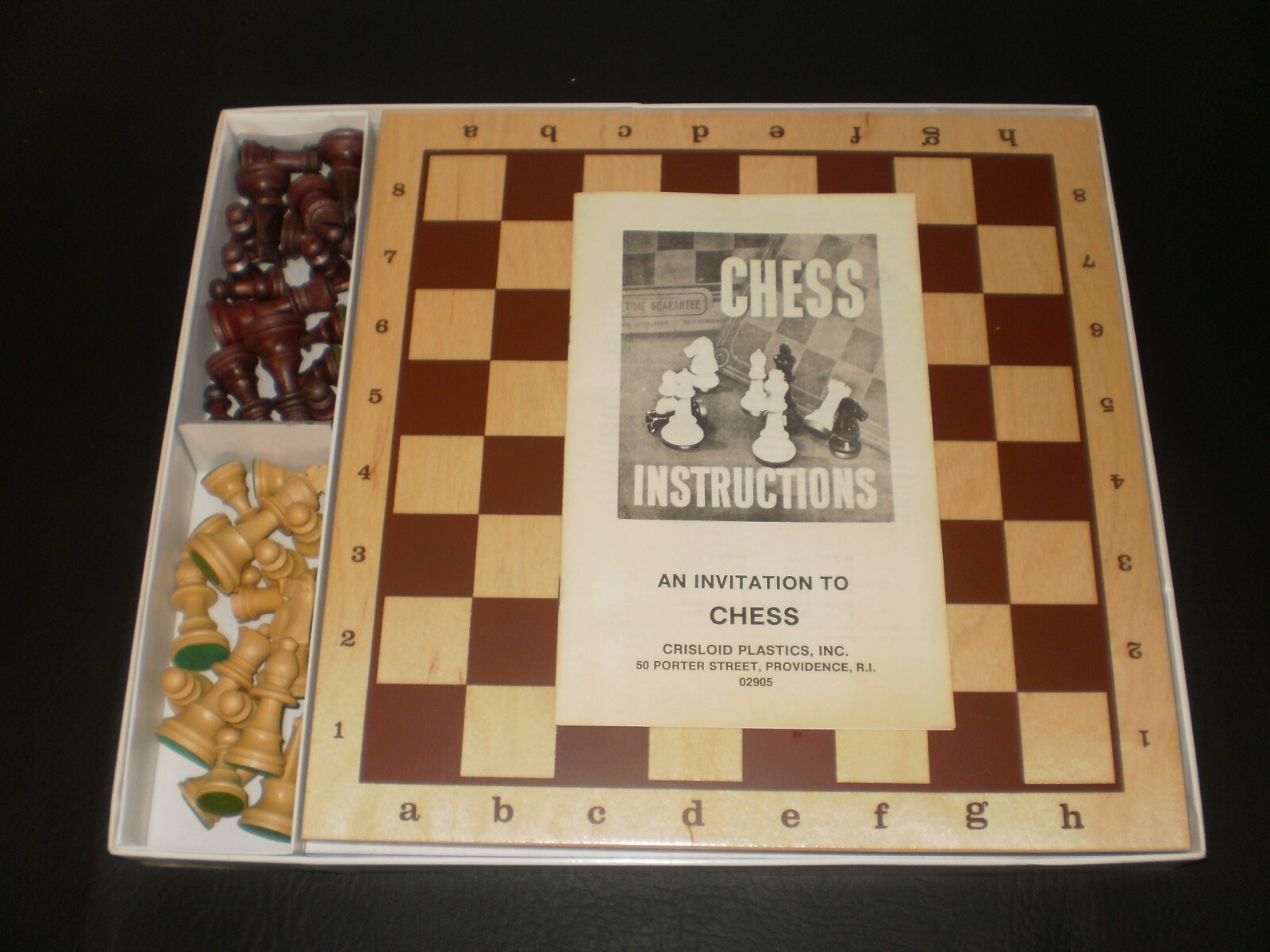 CHESS SET CRISLOID PLASTIC 1950’S-60’S NICE CHESS SET