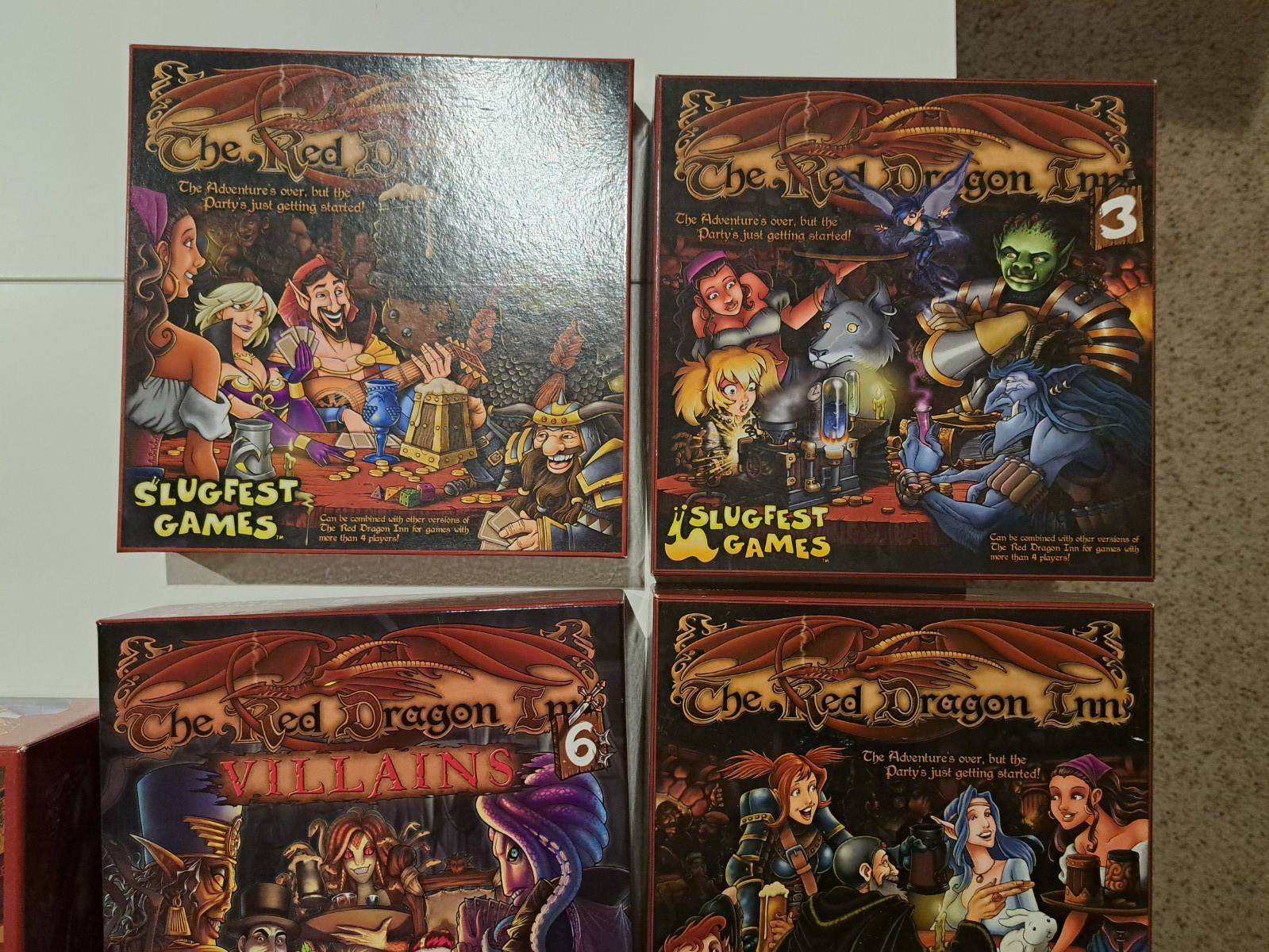 Huge Red Dragon Inn Lot (1-7 + 15 character packs) – Excellent Condition